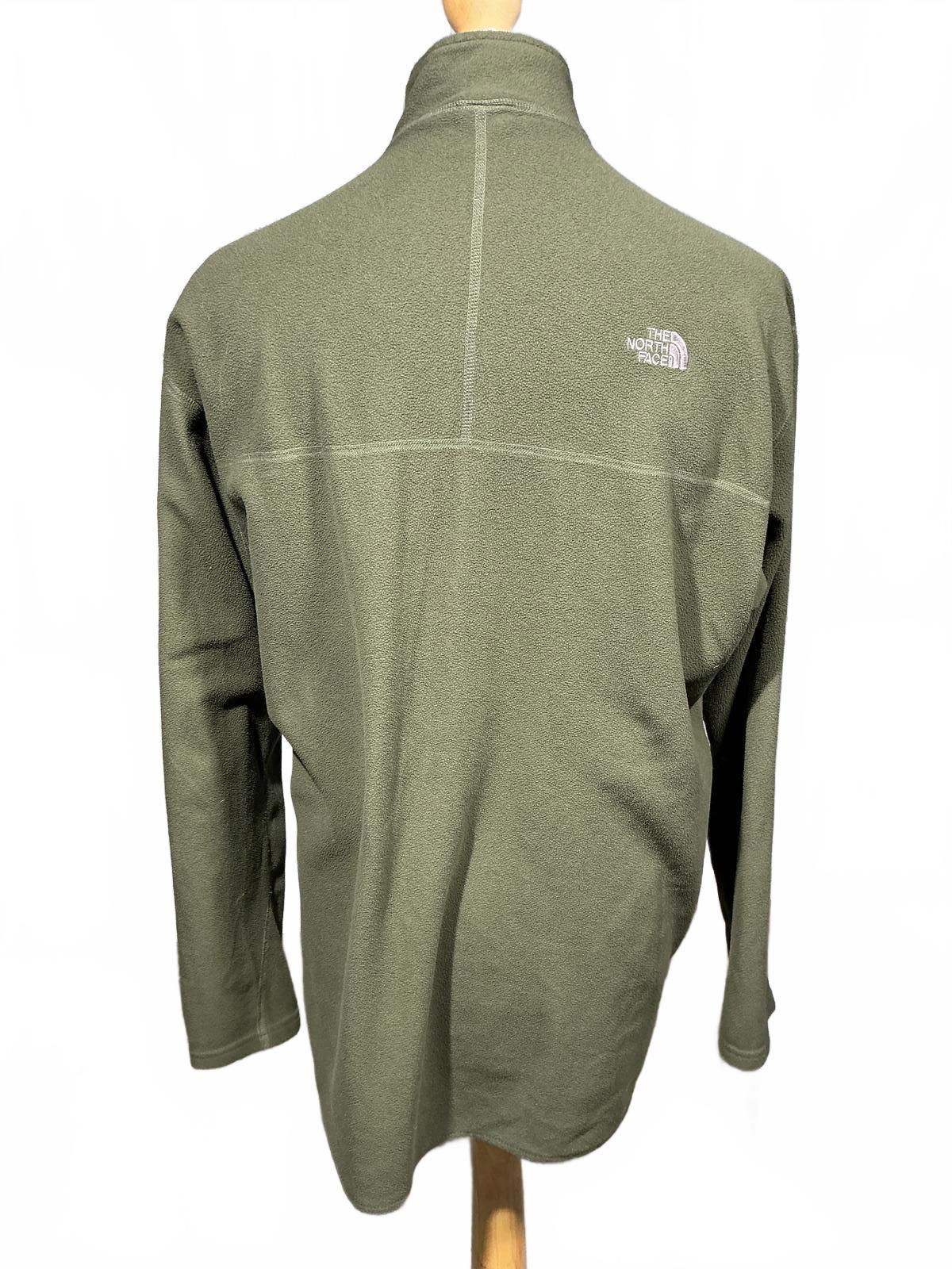 The North Face Olive Green Fleece Hiking Pullover