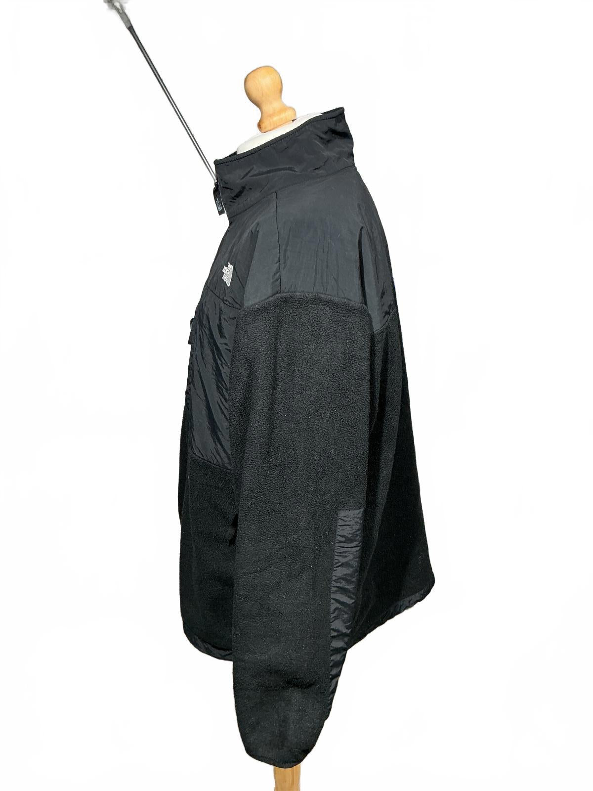 The North Face Men's Black Fleece Jacket with Zip Pockets