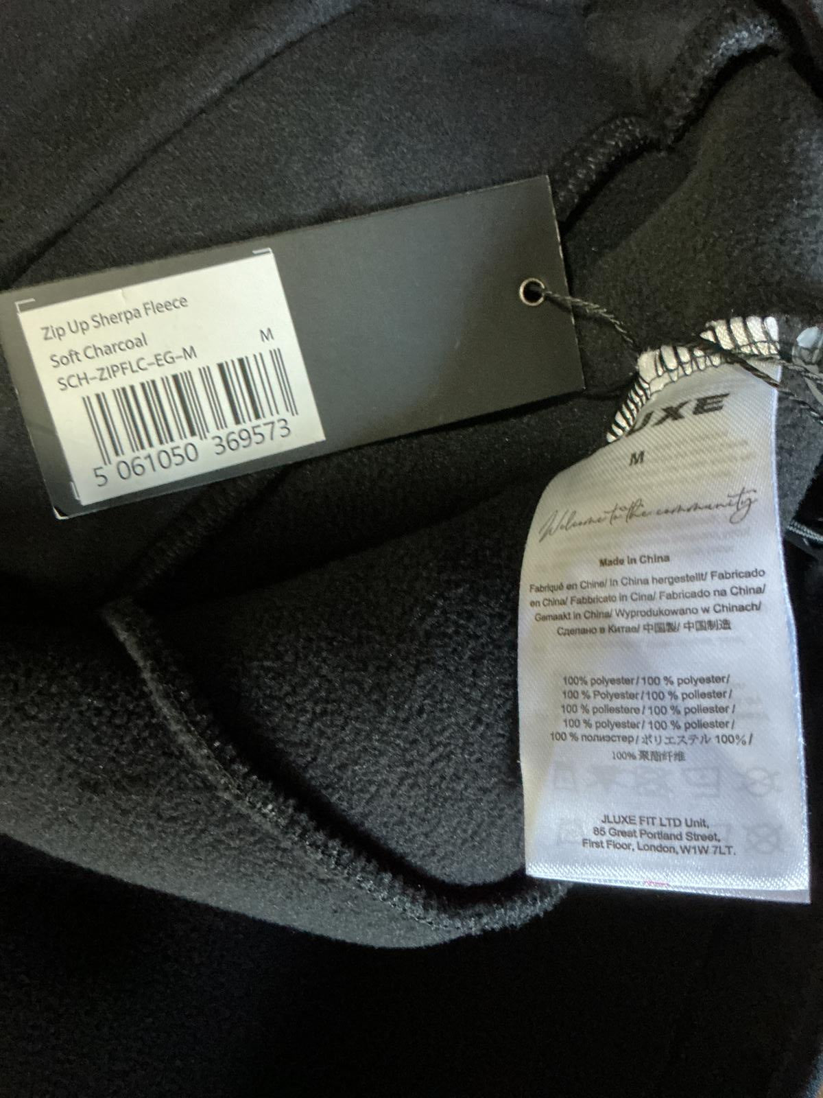 Jluxe Women's Black Sherpa Fleece Jacket Full Zip