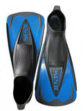 SEAC Diving Fins Size 44-45 Blue Black Scuba Swim Fins Made in Italy