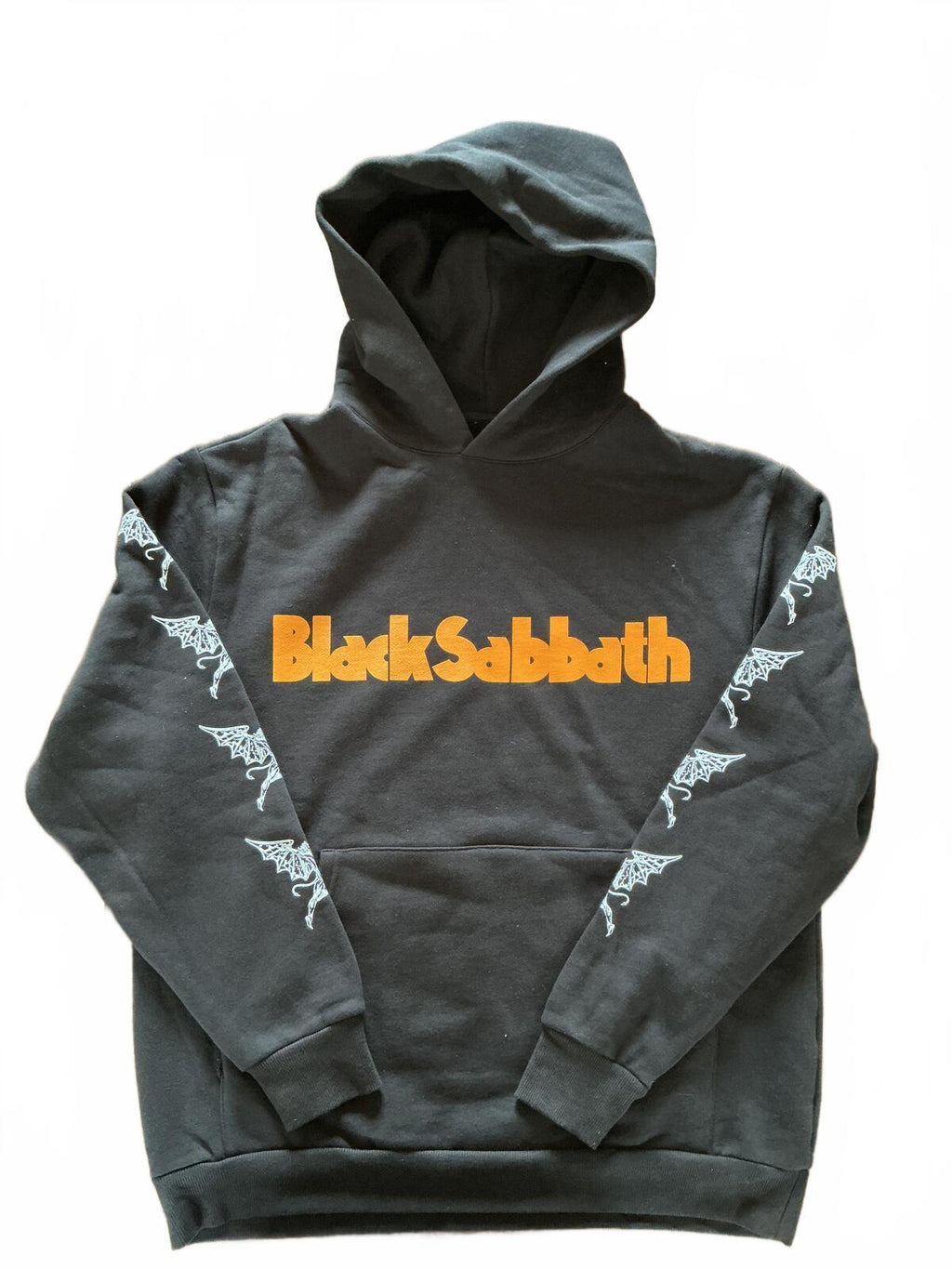 Black Sabbath Black Orange Graphic Hoodie Size M Band Merch