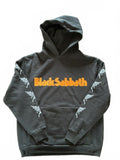 Black Sabbath Black Orange Graphic Hoodie Size M Band Merch