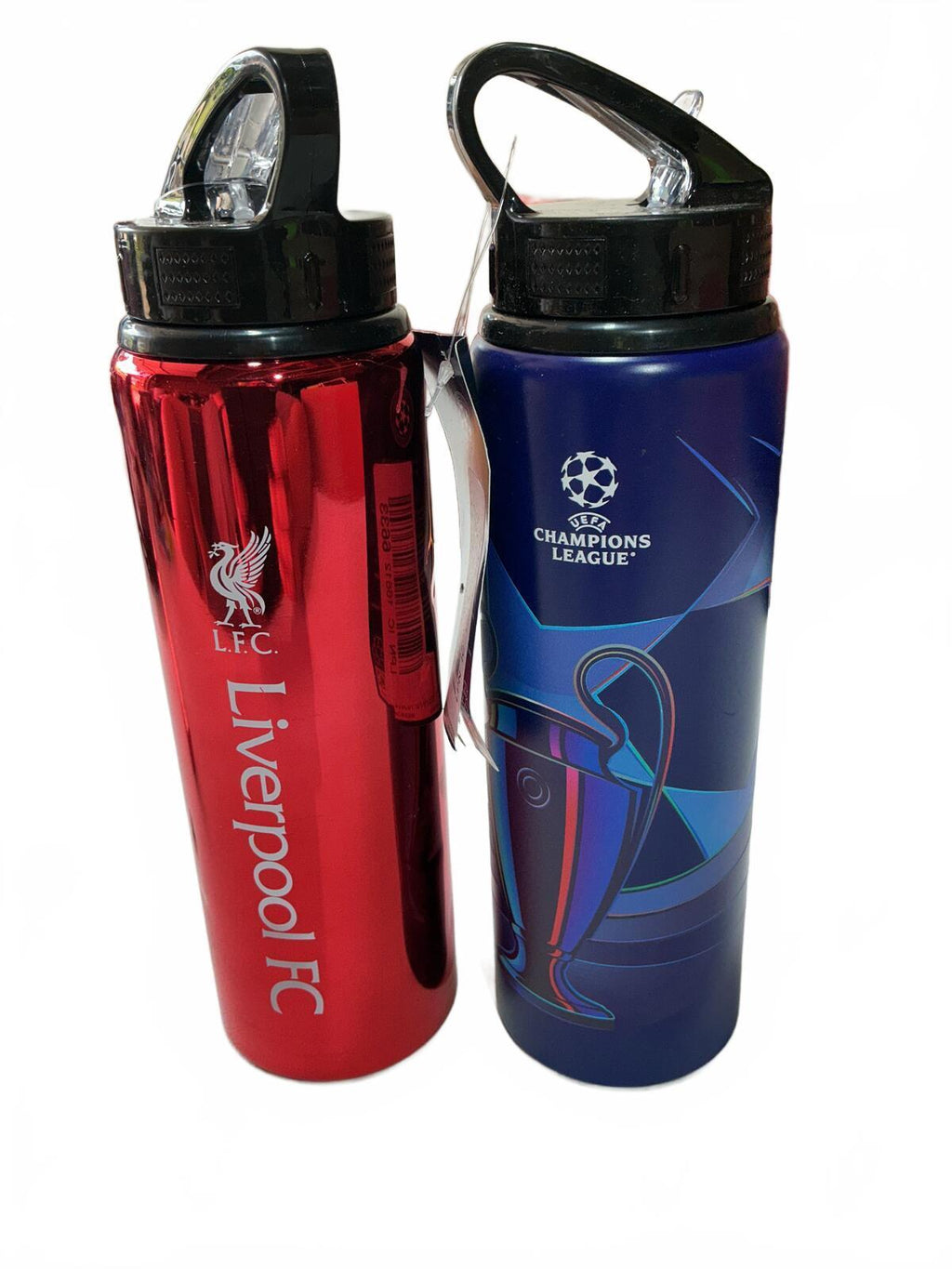 *NEW* Liverpool FC & Uefa Champions League 750ml Aluminium Water Bottles Set