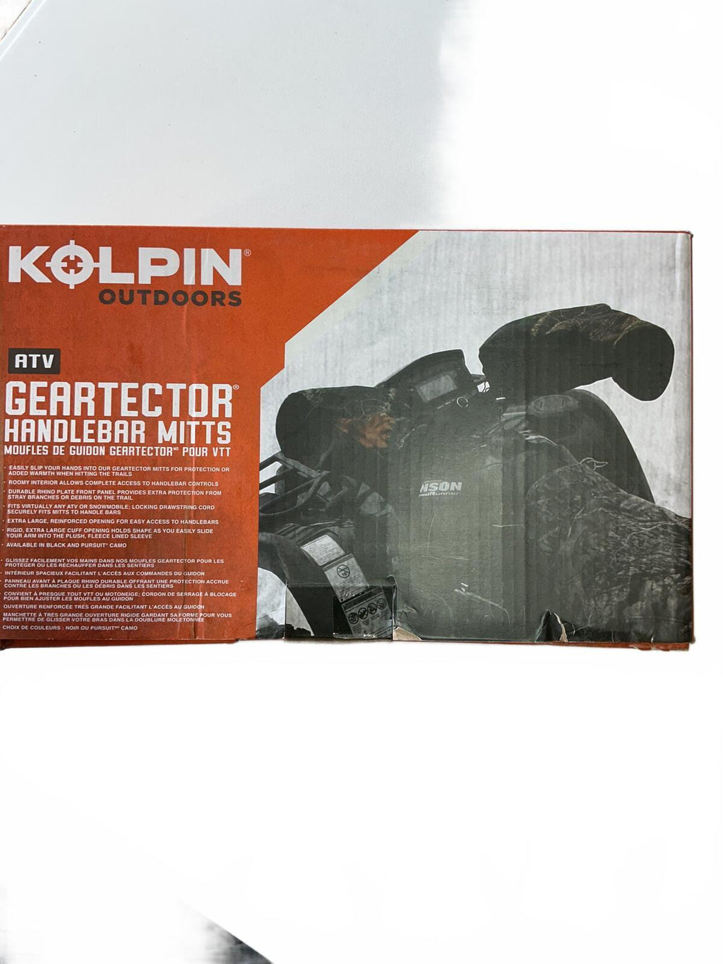 Kolpin Outdoors ATV Geartector Handlebar Mitts Black