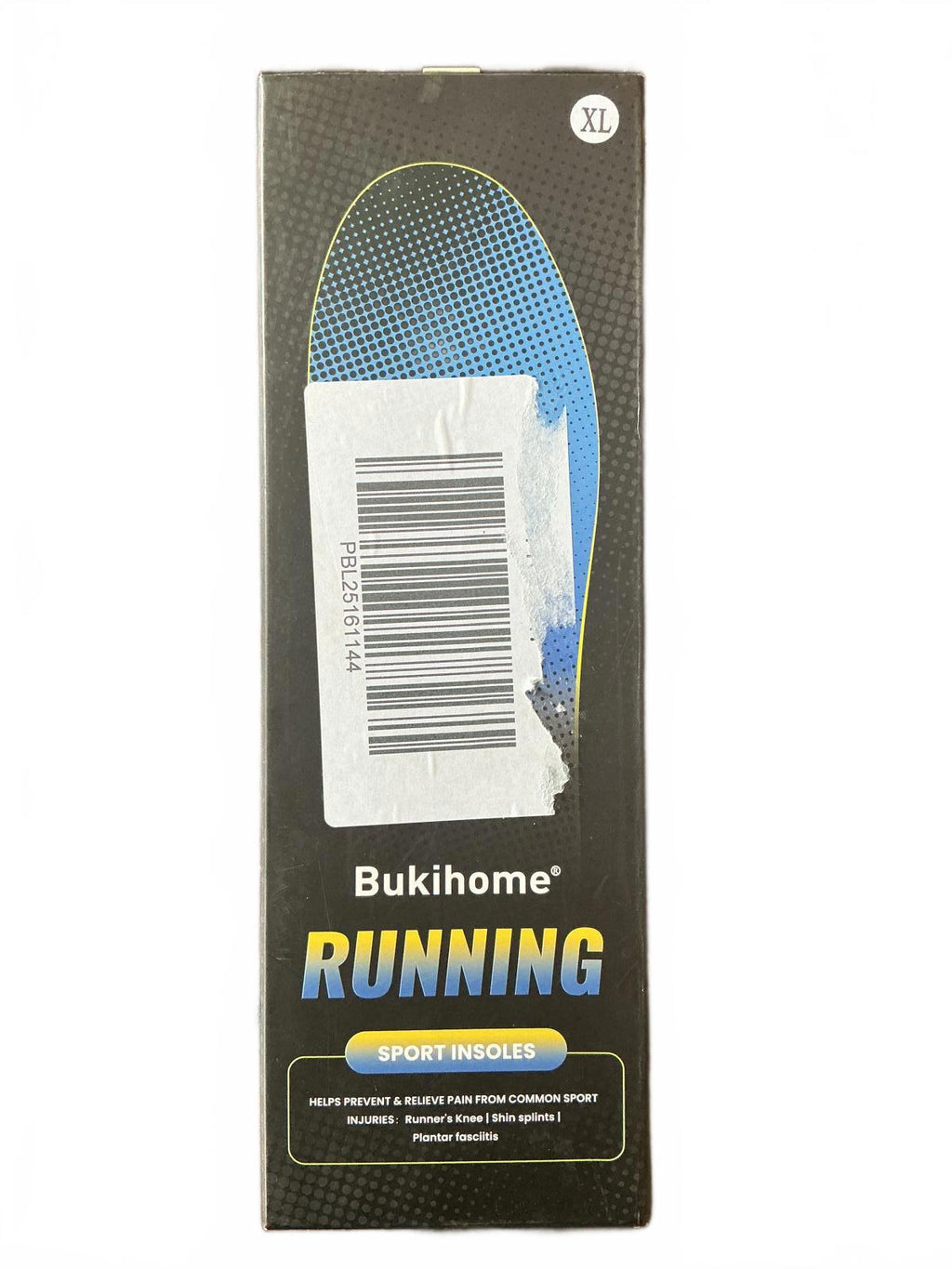 Bukihome Running Sport Insoles XL Size Foot Pain Relief Cushion Support