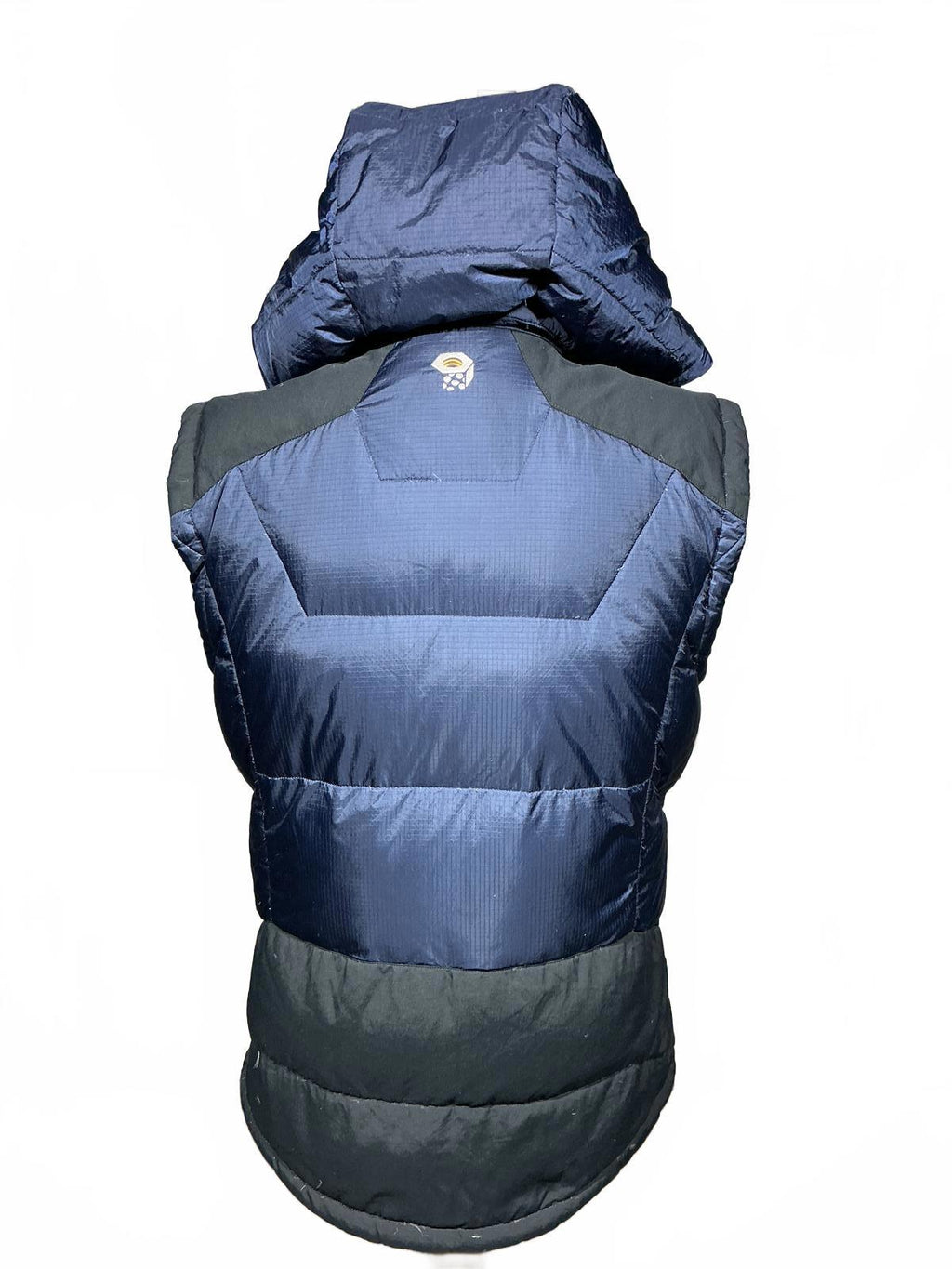 Mountain Hardwear Puffer Vest with Hood - Navy and Black