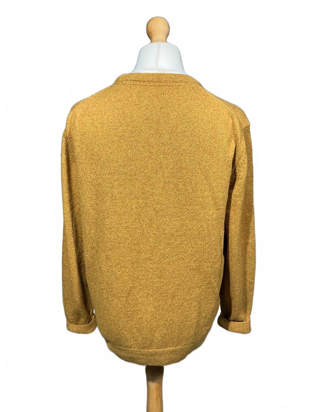 Men's Barbour Sweater Yellow Crew Neck
