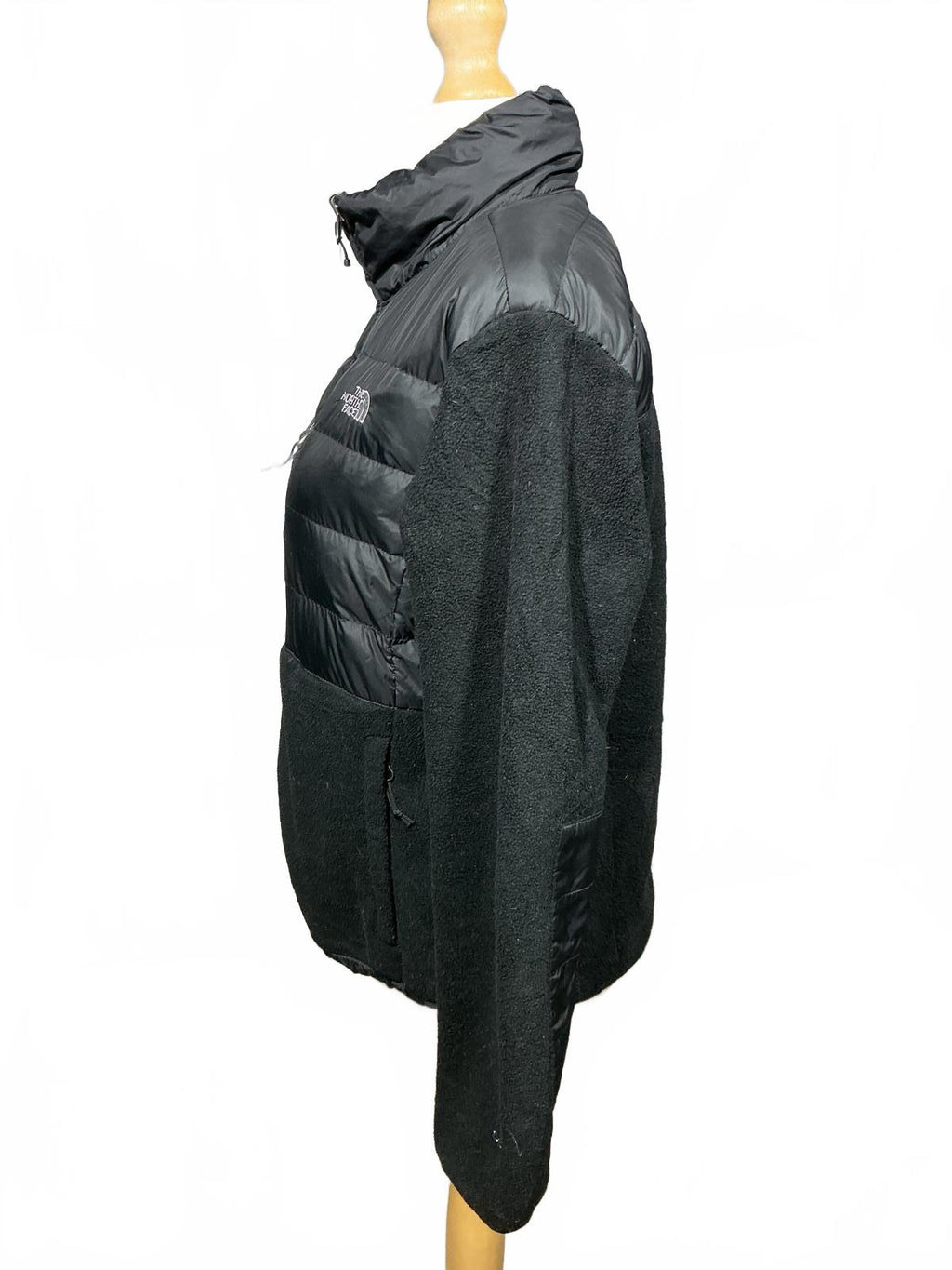 The North Face Ladies Black Fleece Jacket with Padded Front