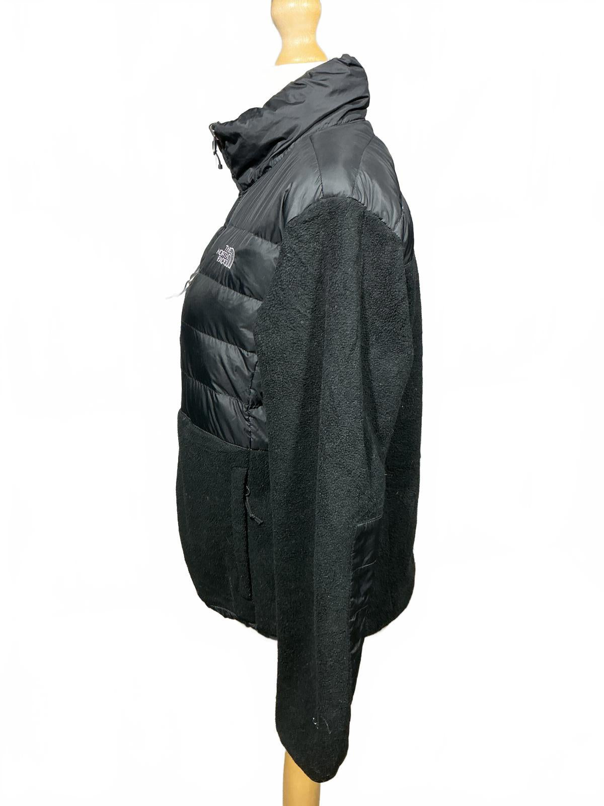 The North Face Ladies Black Fleece Jacket with Padded Front