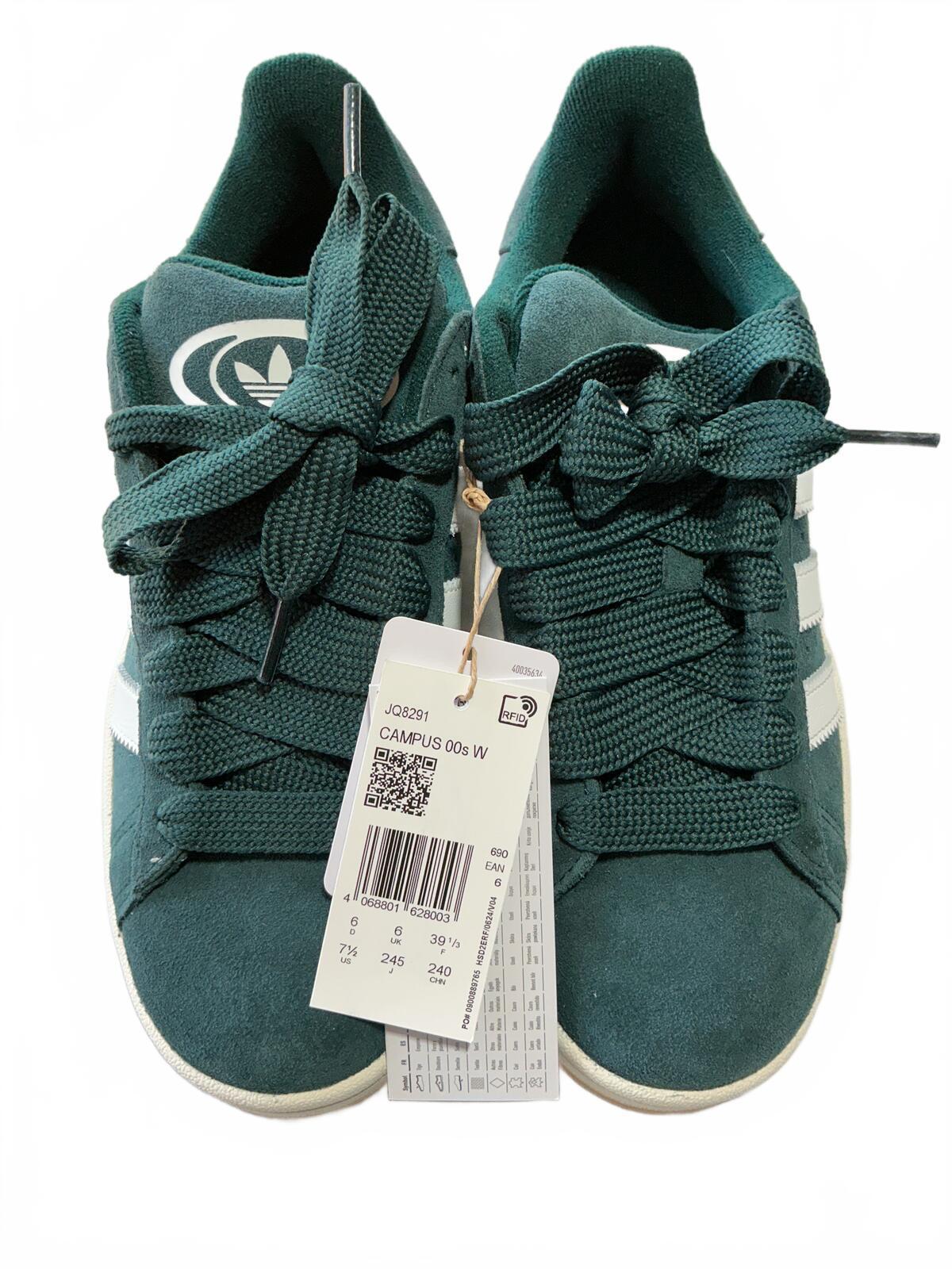 Adidas Campus Women's Trainers Size 6 Dark Green Suede Casual Shoes