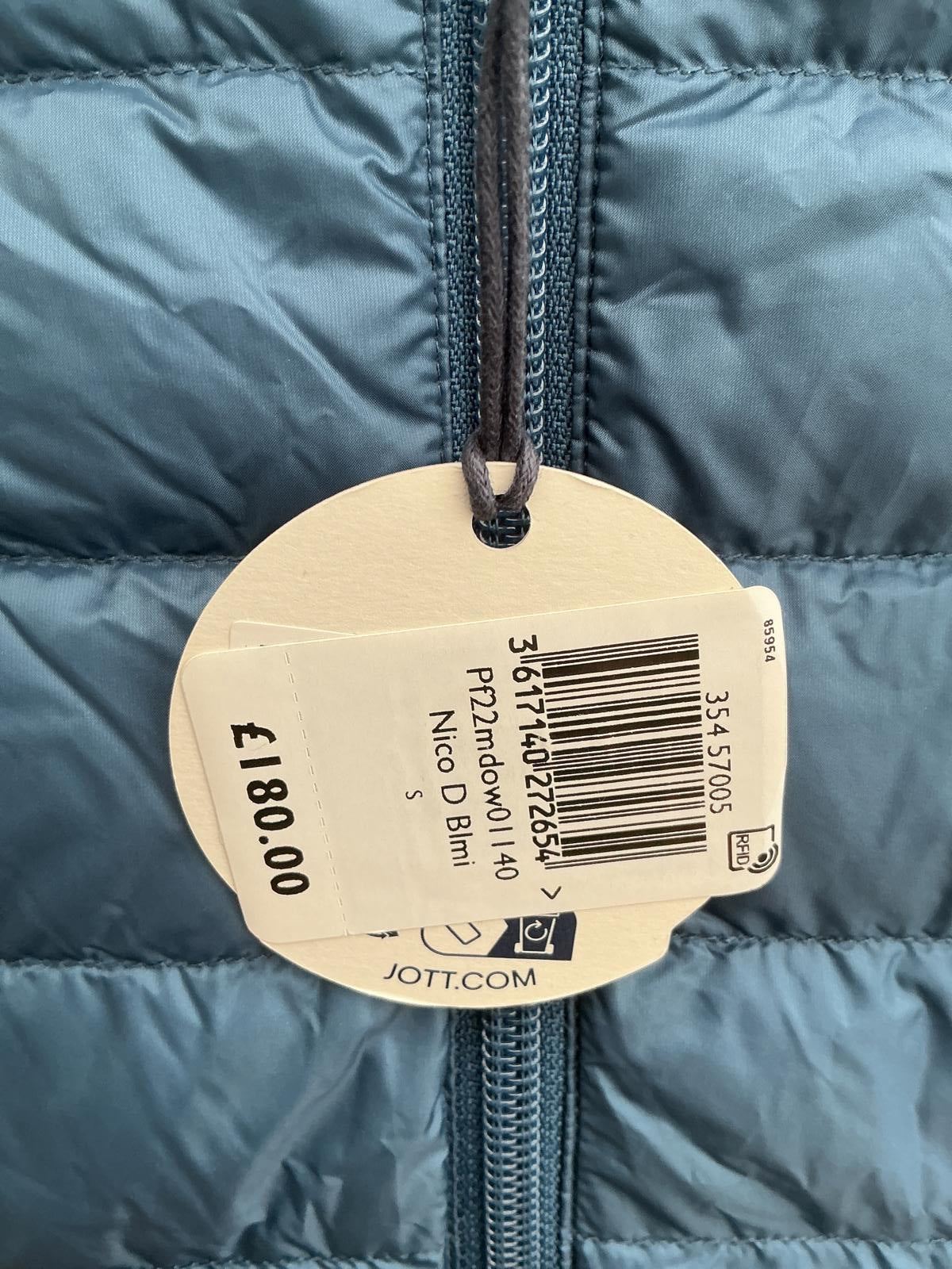 Jott Nico Microlight Packable Hooded Down Jacket Size Regular Small