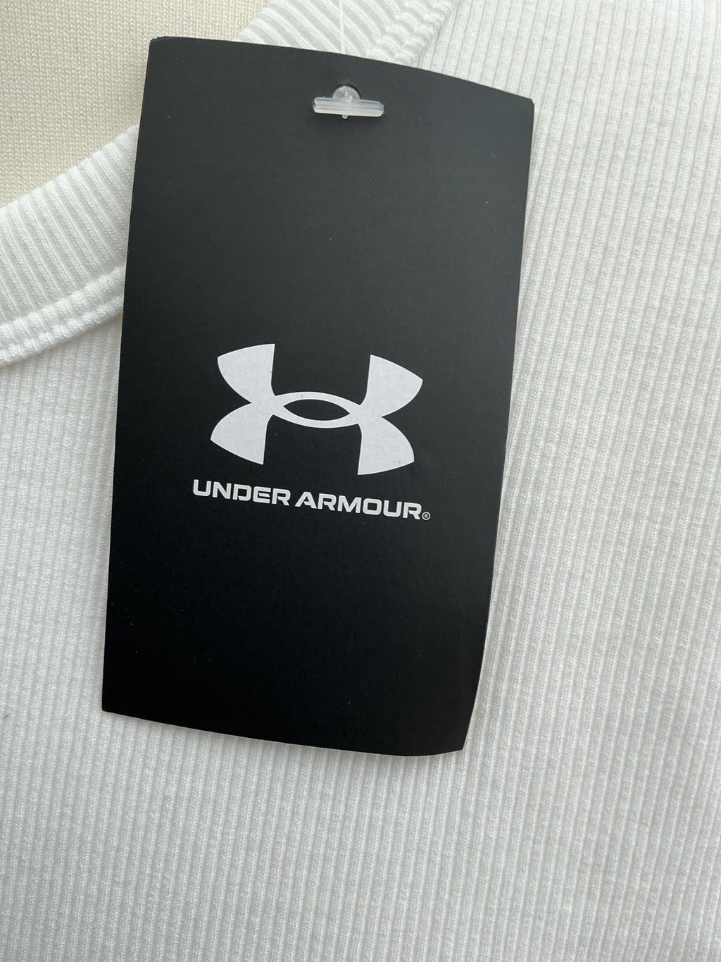 *New* Under Armour White Bib Short Sleeve Crop Top Size Xl