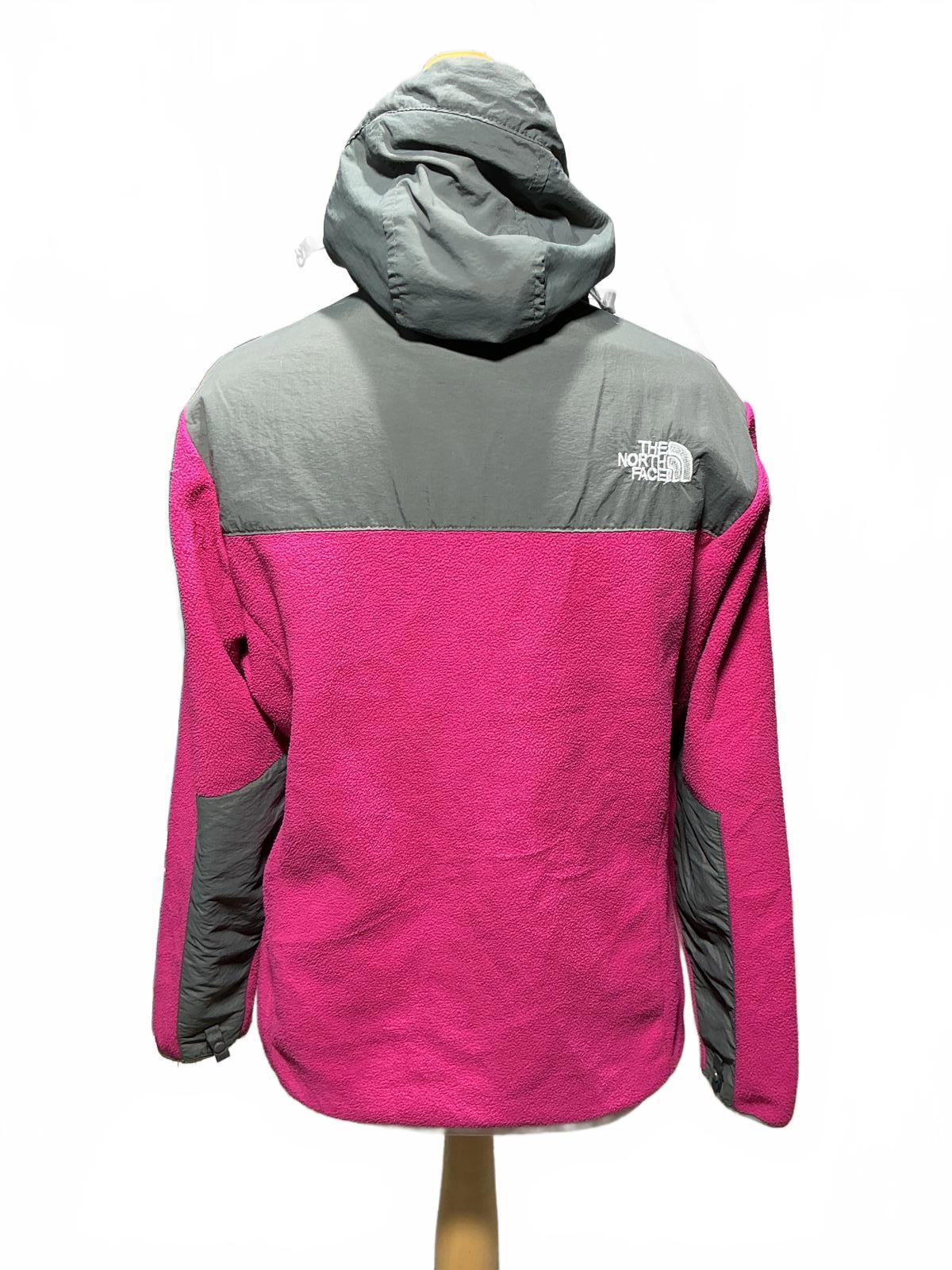 The North Face Women's Hooded Fleece Jacket Pink and Grey