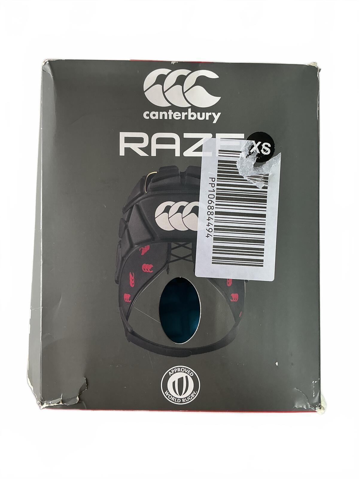 Canterbury Raze Headgear Protective Rugby Helmet XS Size Blue Black