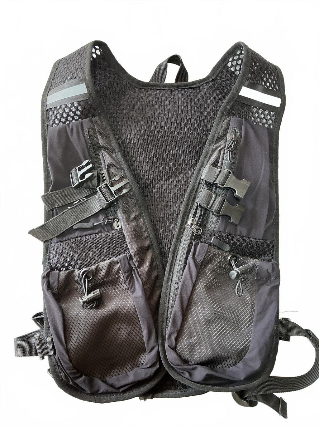 Trekout Black Lightweight Running Pack Vest with Multiple Pockets