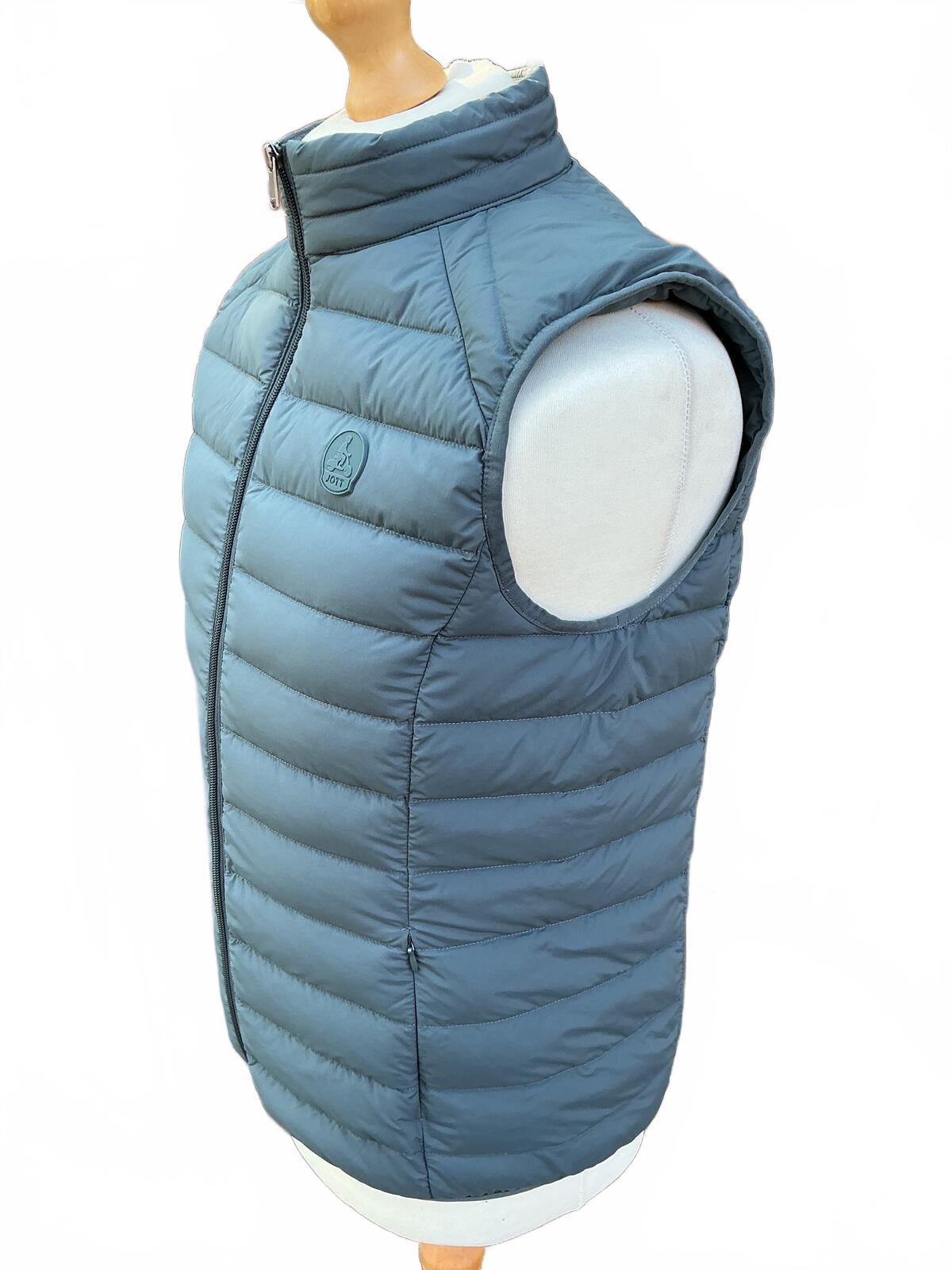 Jott Men's Blue Grey Padded Gilet Vest Size Regular M Lightweight Warm