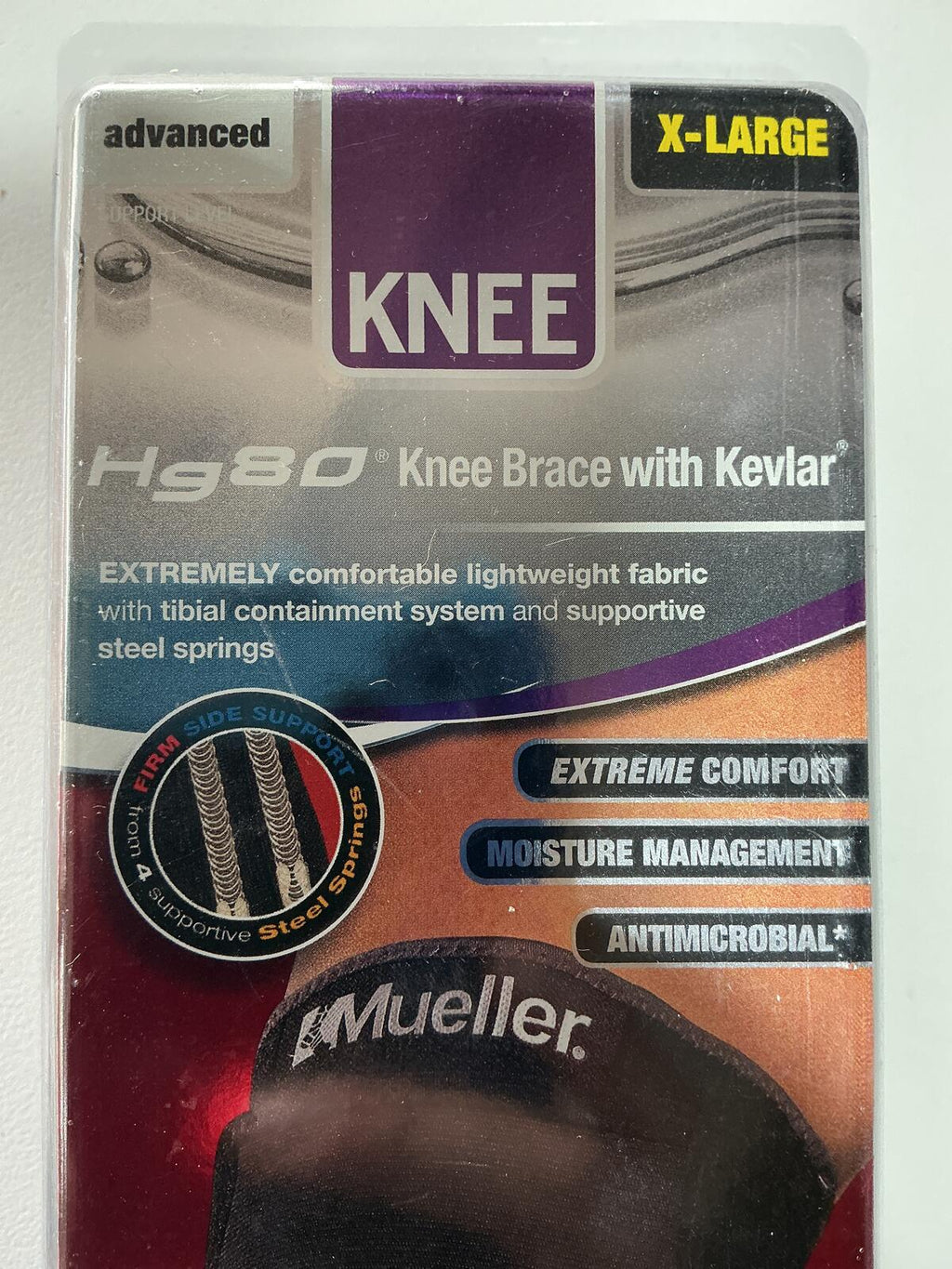 Mueller Hg80 Knee Brace with Kevlar X-Large Comfortable Support