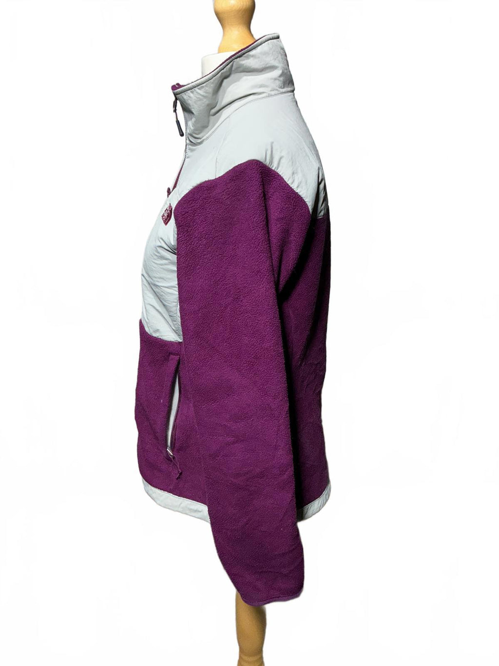 The North Face Women's Fleece Jacket Purple and White