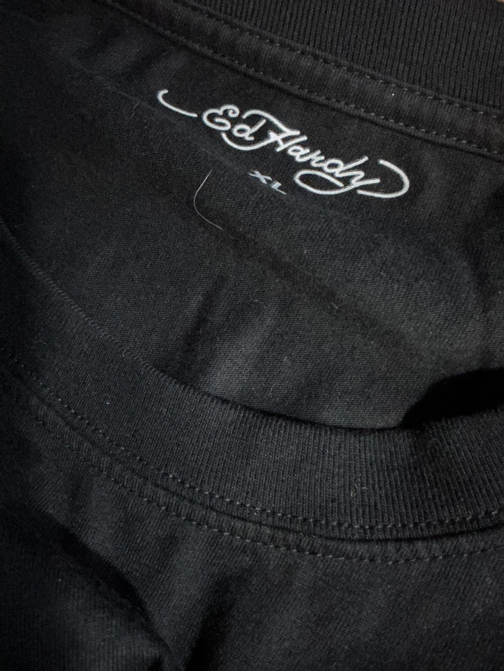 Ed Hardy Black Graphic T-Shirt