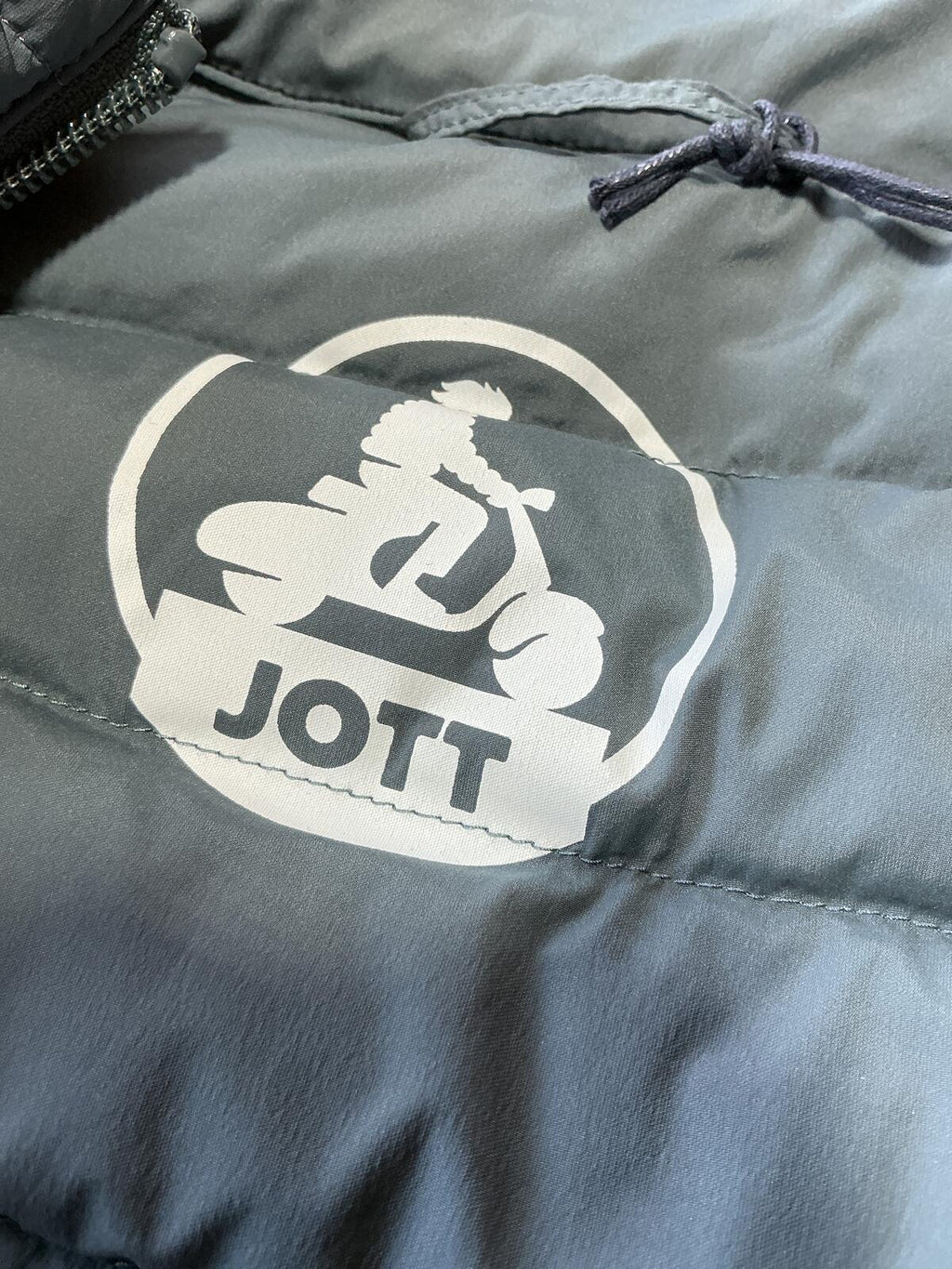 Jott Men's Blue Grey Padded Gilet Vest Size Regular M Lightweight Warm