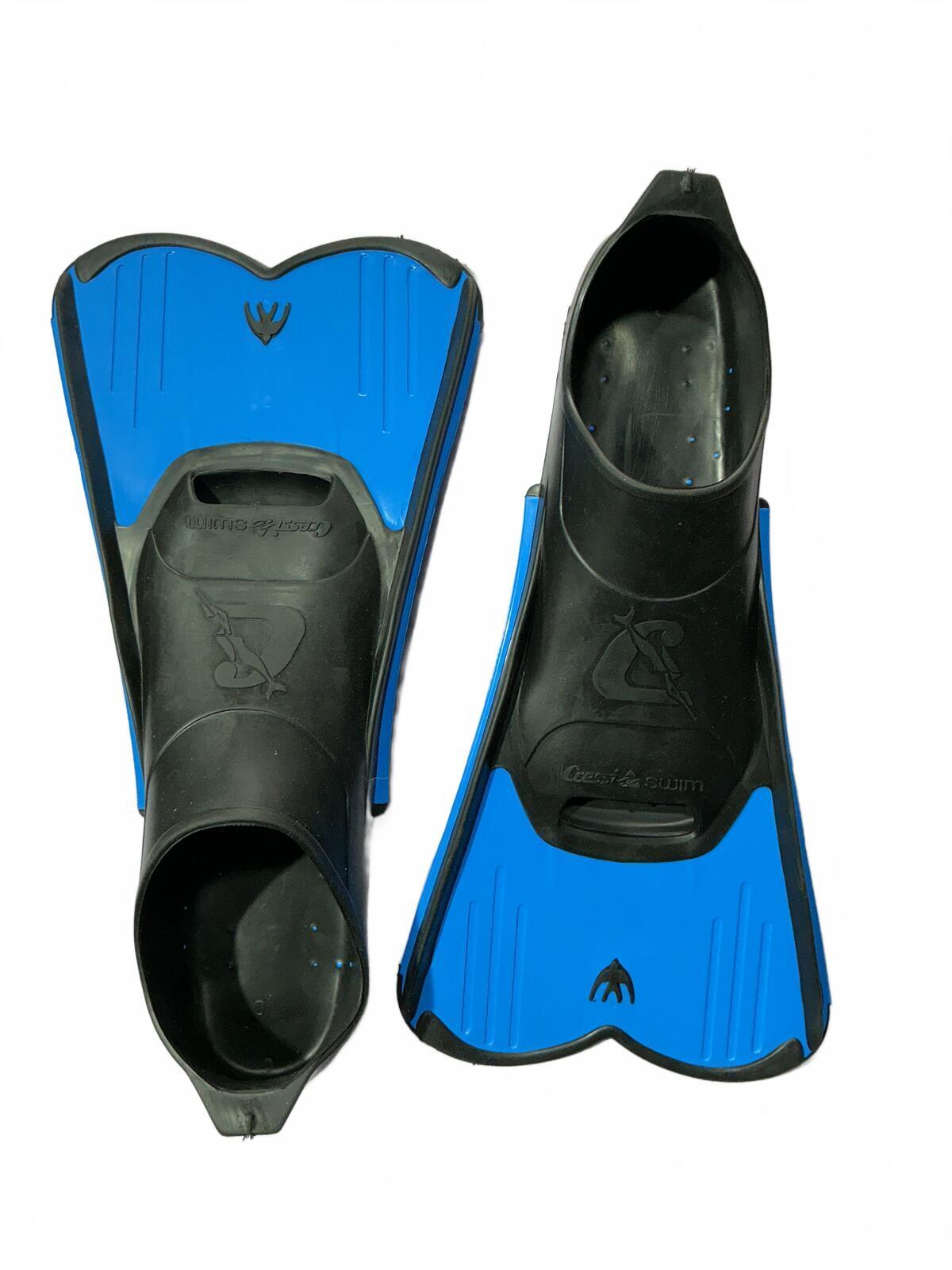 Cressi Rondine Scuba Diving Fins Size 39-40 5.5/6.5 Black and Blue