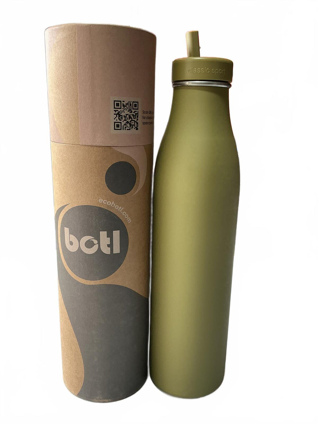 botl Evolution Stainless Steel Water Bottle Olive Green 1200ml Reusable