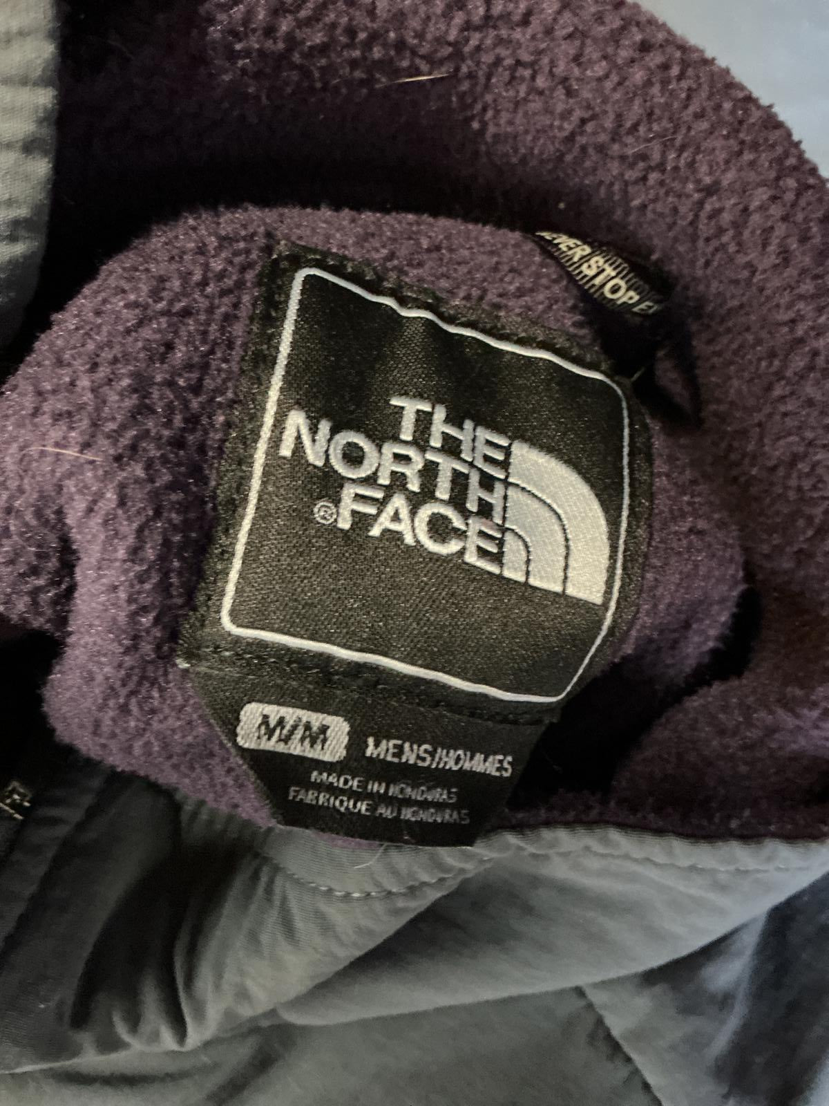 The North Face Men's Fleece Jacket Purple and Grey