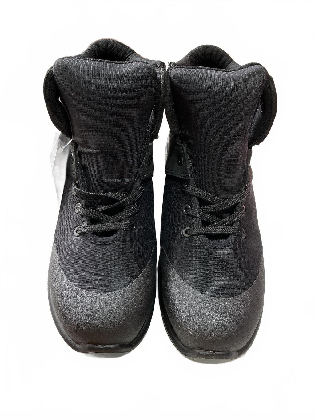 Fortress Black Steel Toe Work Boots Size UK 7 - Durable and Comfortable
