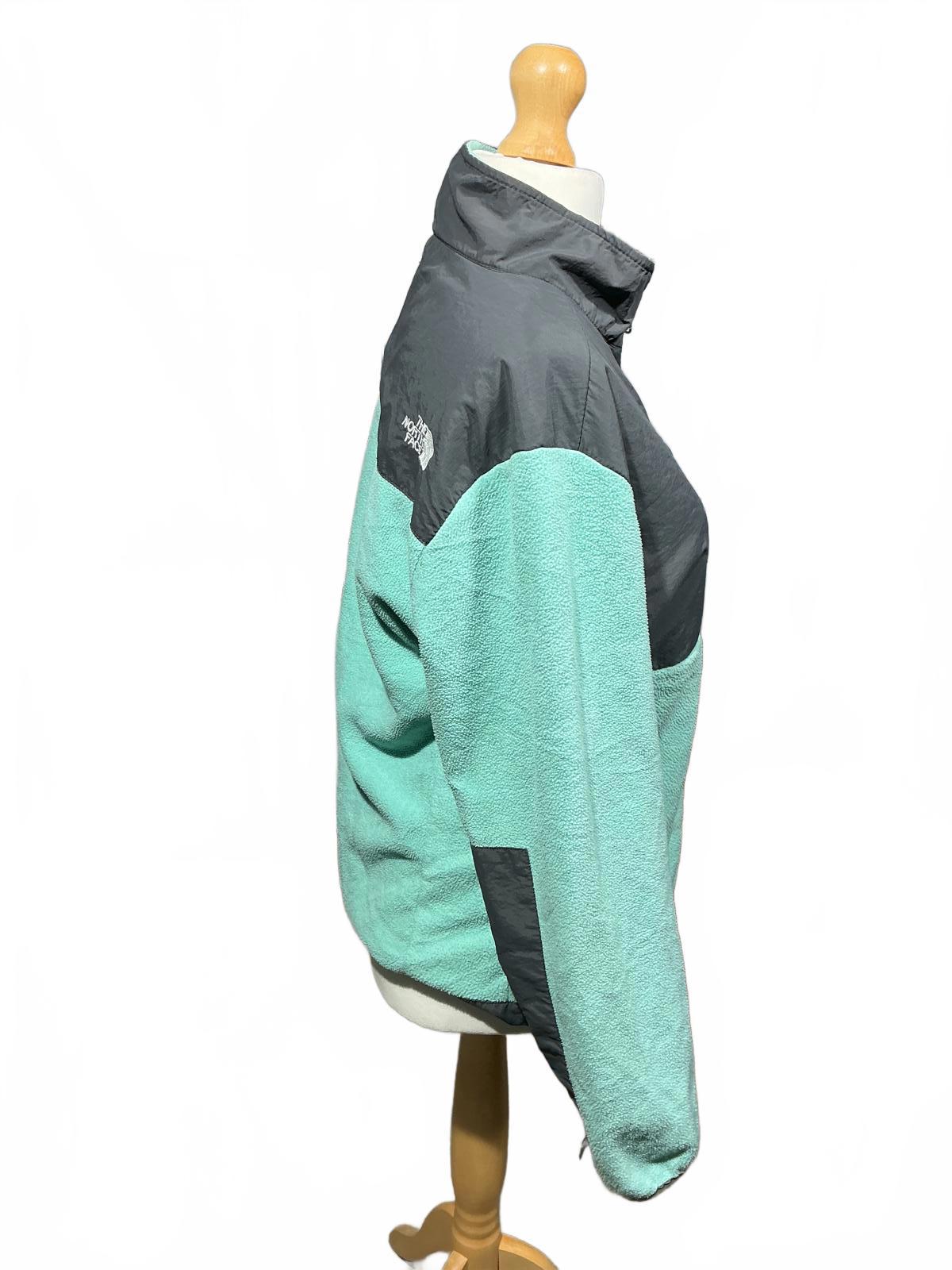 The North Face Women's Fleece Jacket in Mint and Grey