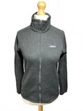 Patagonia Women's Dark Grey Full Zip Fleece Jacket Size Regular S