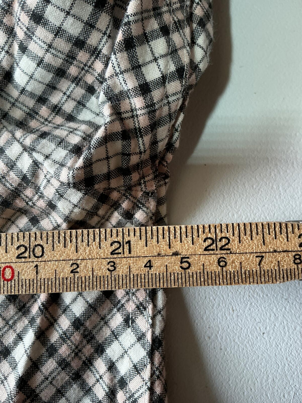 Men's Small Wood Wood Long Sleeve Checked Shirt Casual Comfortable Fit