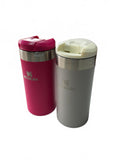Stanley AeroLight Travel Mugs Set of 2 Pink and Silver 355ml Lightweight