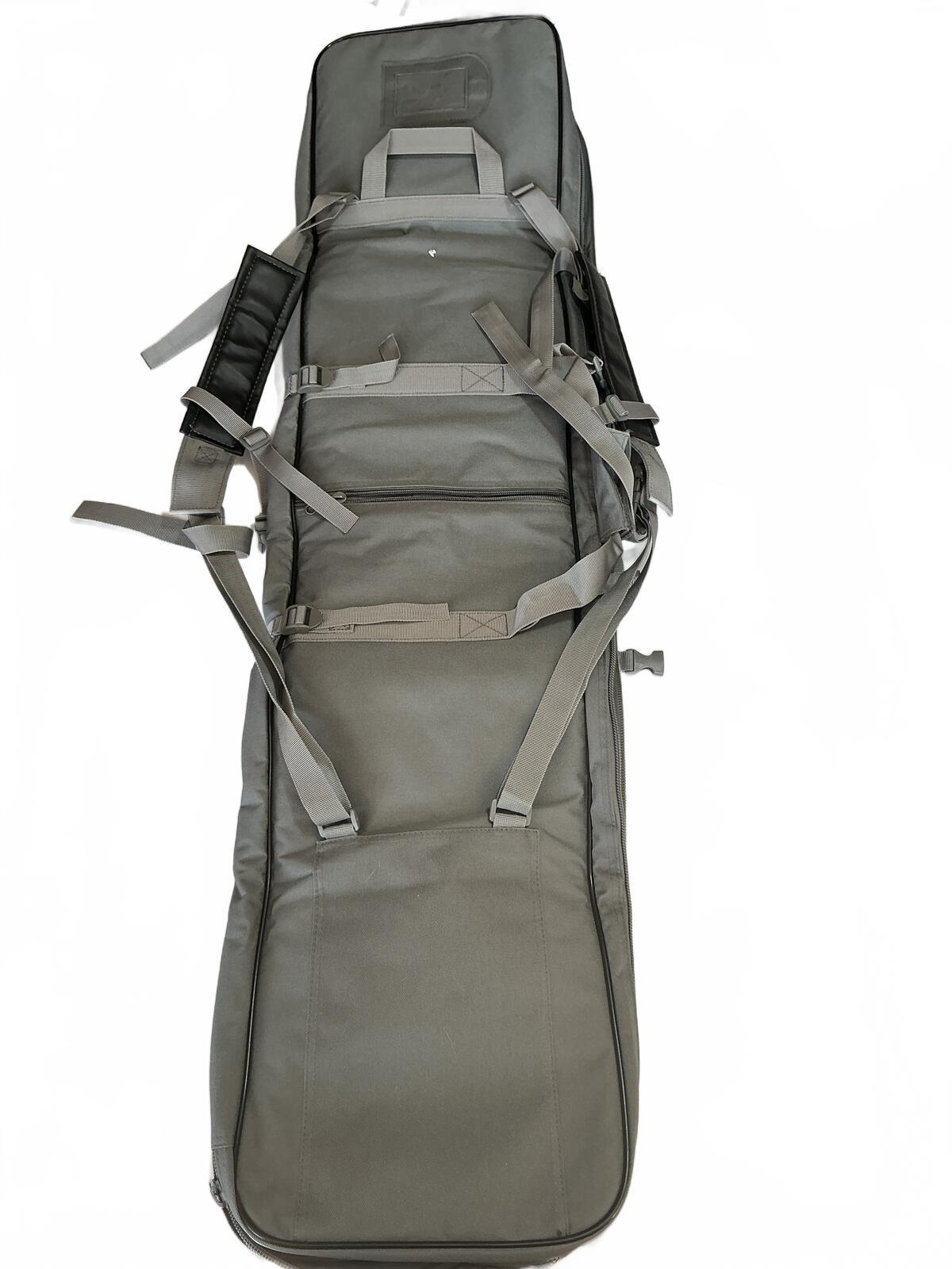 Generic Tactical Rifle Case Bag with Multiple Pockets and Adjustable Straps