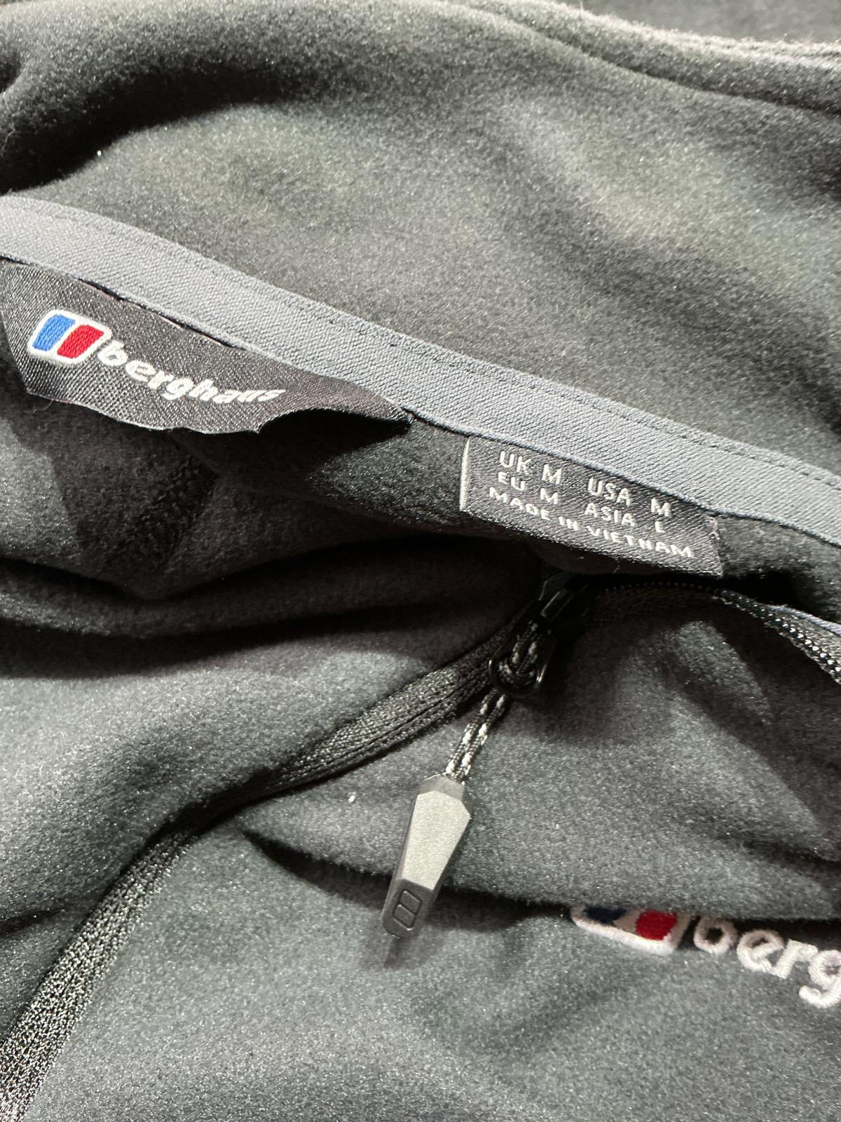 Berghaus Men's Black Fleece 1/4 Zip Pullover Size Regular M