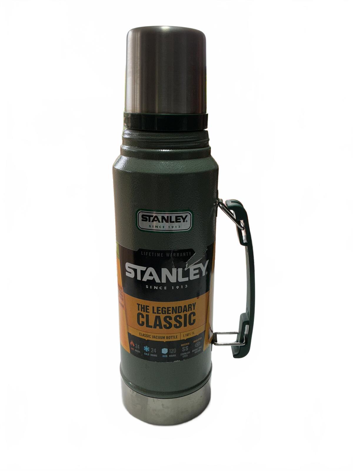 Stanley The Legendary Classic Vacuum Bottle Green 1 Litre Thermal Flask