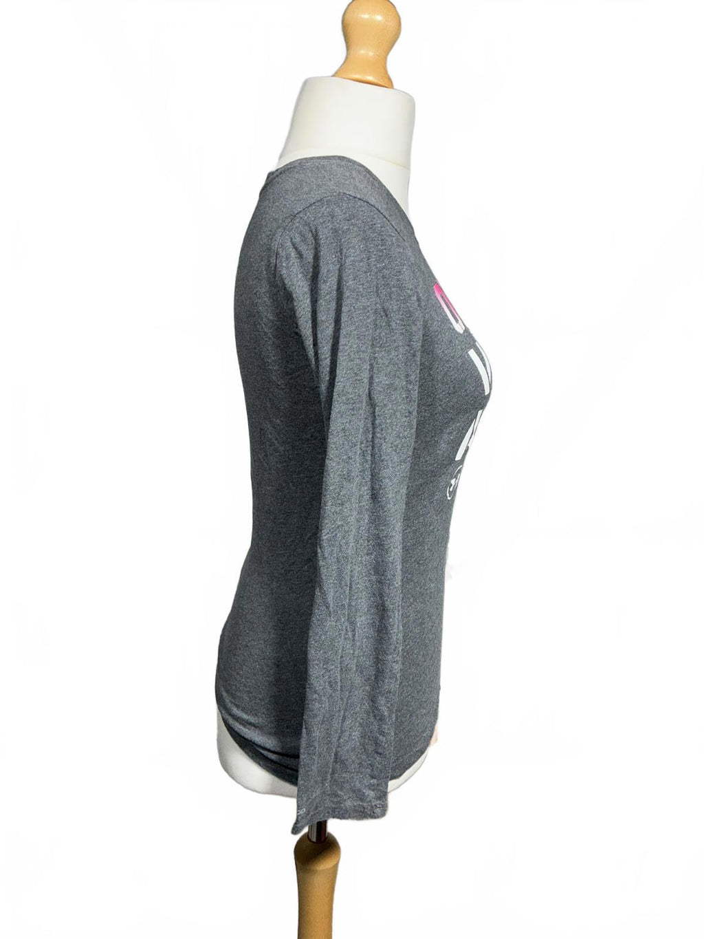 Under Armour Women's One Woman Army Long Sleeve T-Shirt Grey Pink