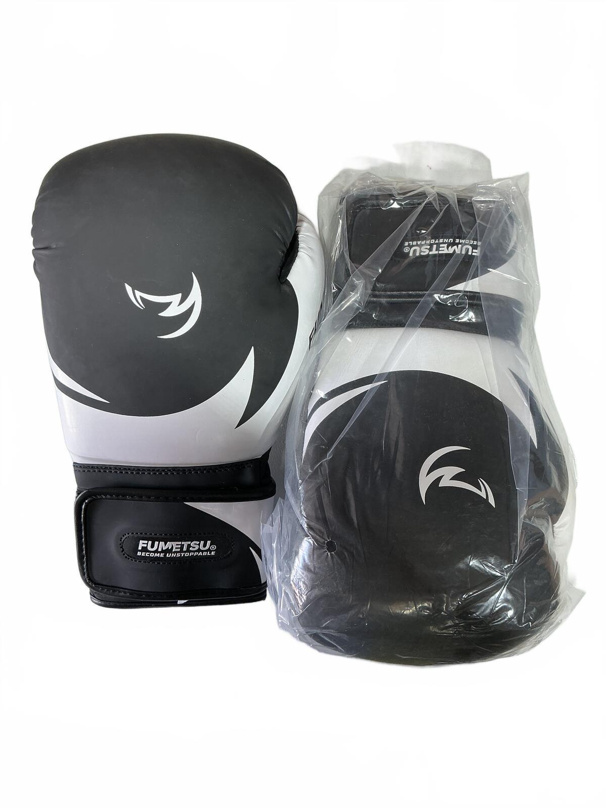 *NEW* Fumetsu Ghost Boxing Gloves 10oz Black/White Training Gloves