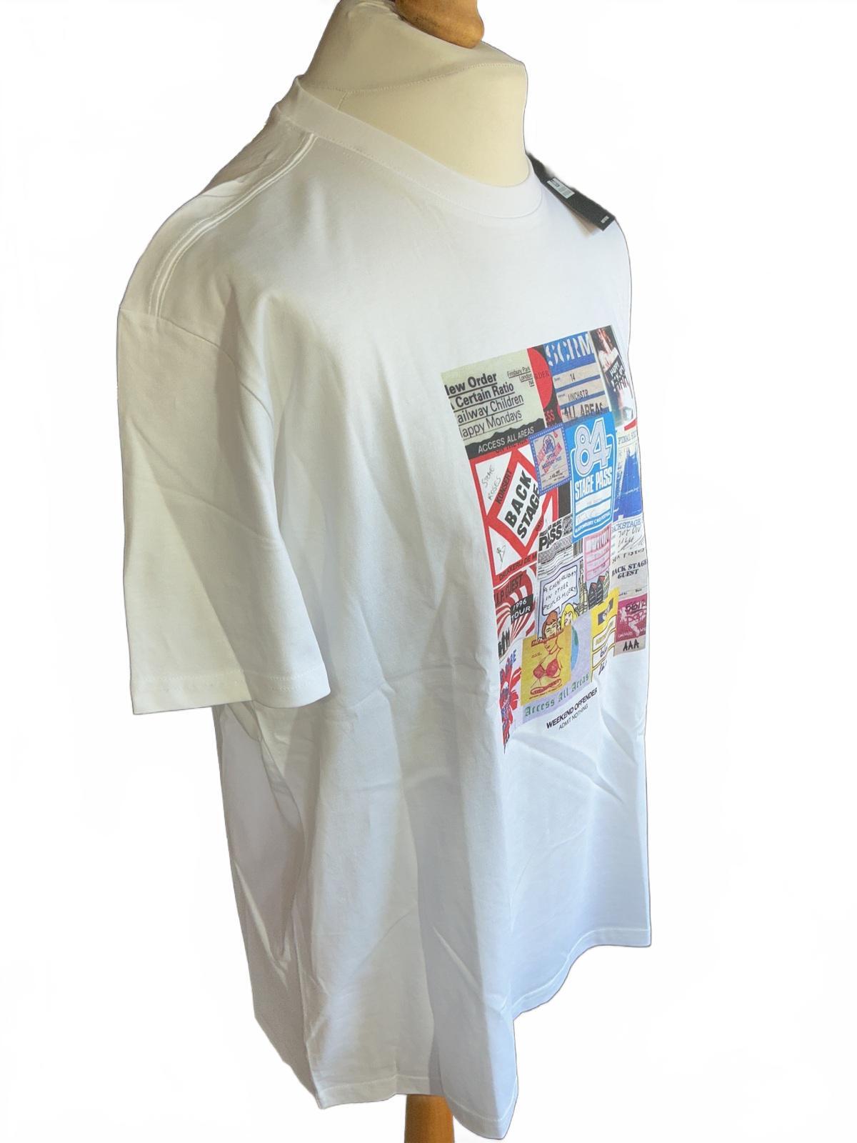*NEW* Weekend Offender White Graphic T-Shirt Size Regular XL Large