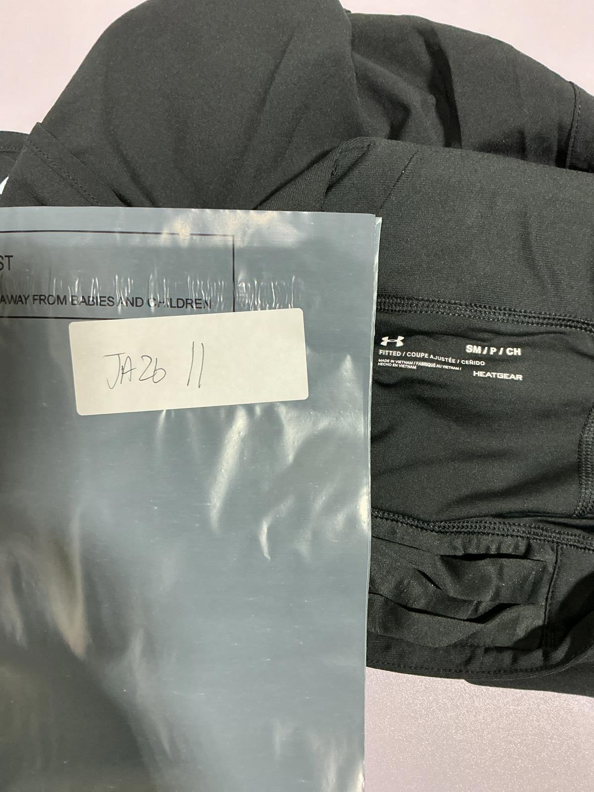 Under Armour Black Activewear Shorts with Inner Lining and Drawstring Waist