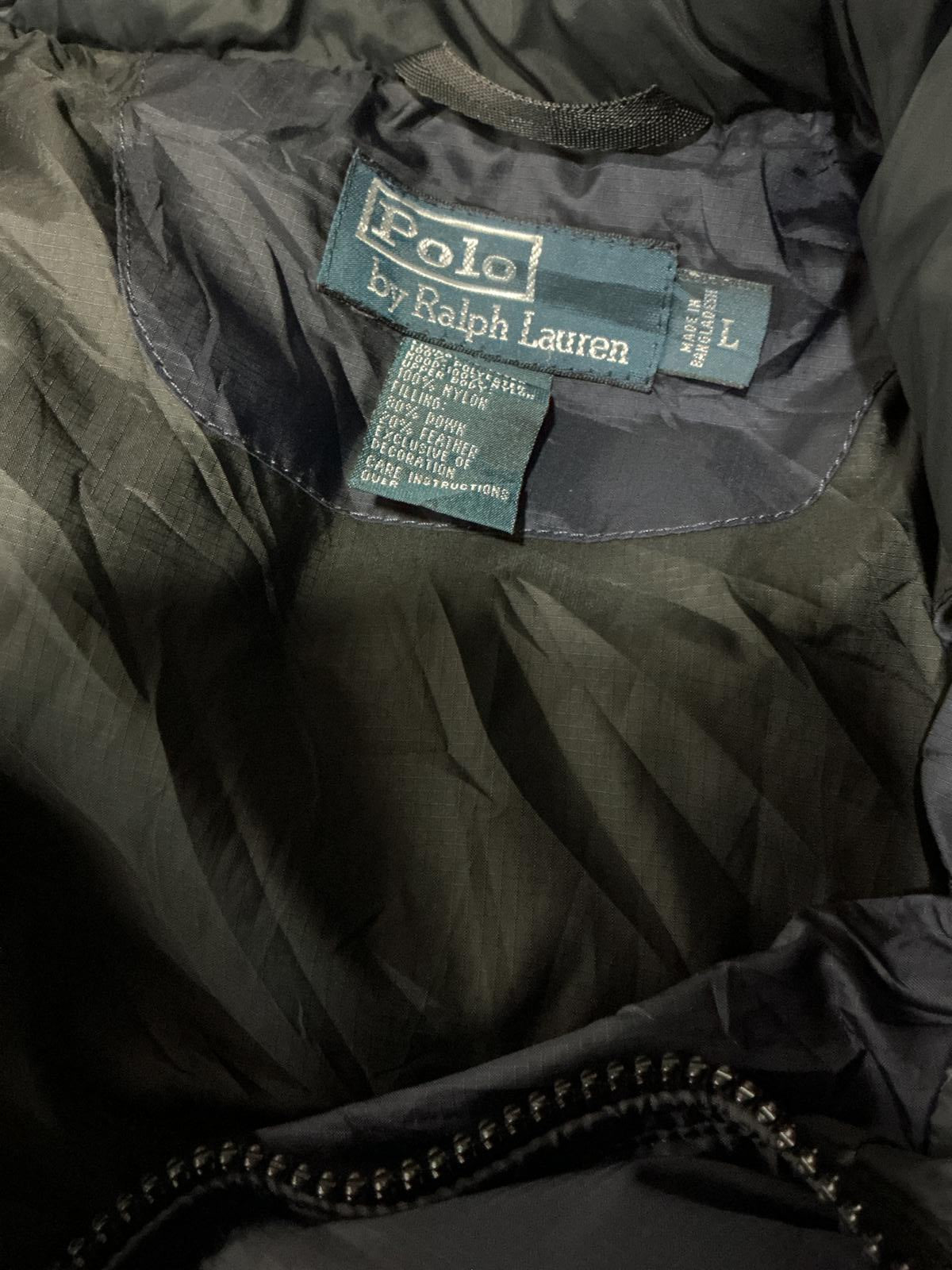 Polo Ralph Lauren Men's Navy Blue Puffer Jacket with Hood