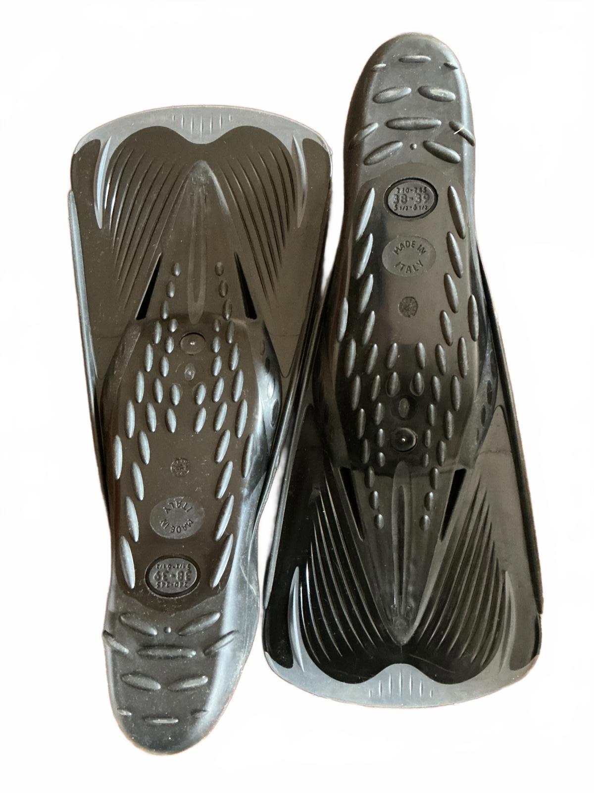 SEAC Speed S Black Snorkeling Fins Size 38-39 UK 5 1/2 - 6 1/2