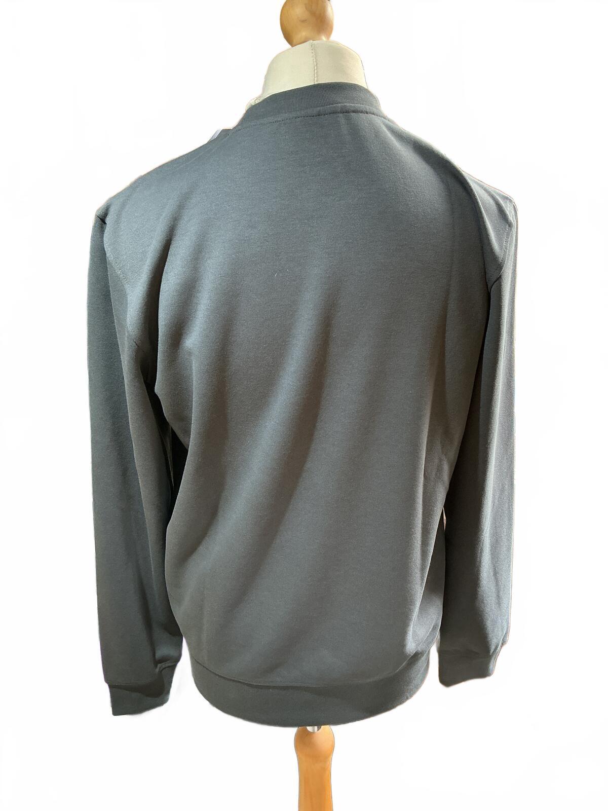 Lacoste Grey Long Sleeve Sweatshirt Jumper Size Regular M Casual Style