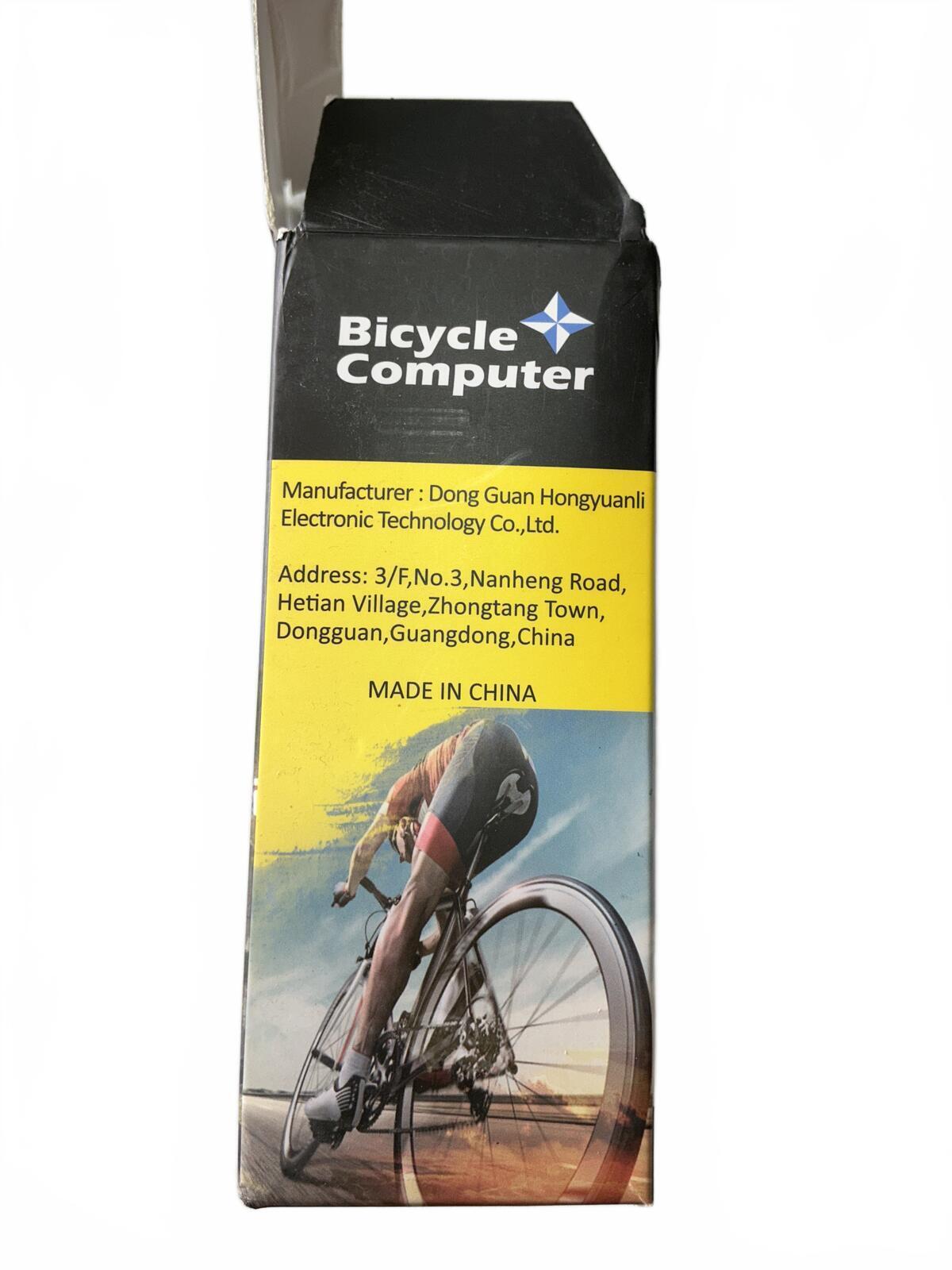 Bike Computer Speedometer Odometer Trip Timer Digital Clock Black