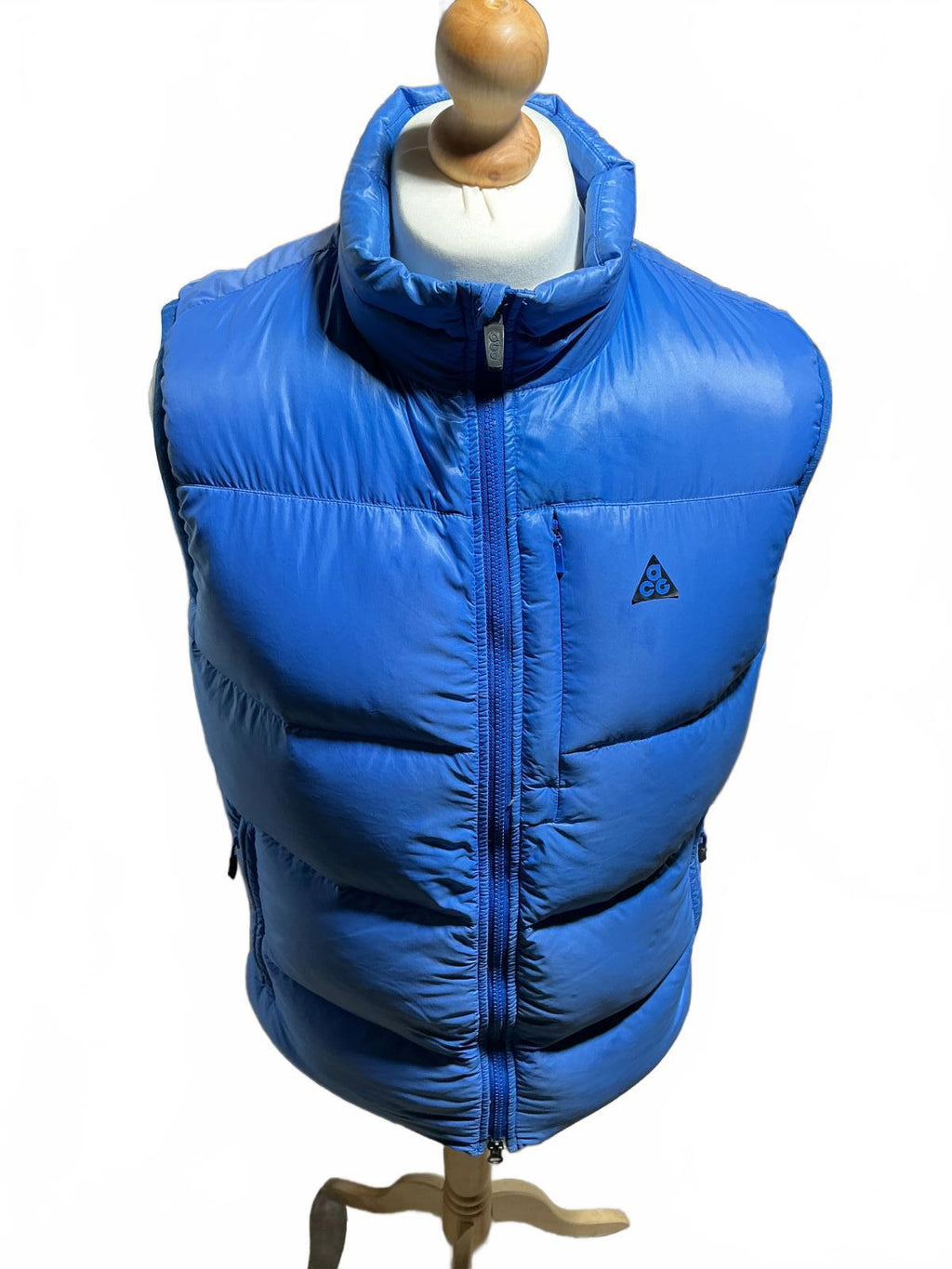 Nike ACG Blue Puffer Vest Sleeveless Jacket Size Regular M Warm Outdoor