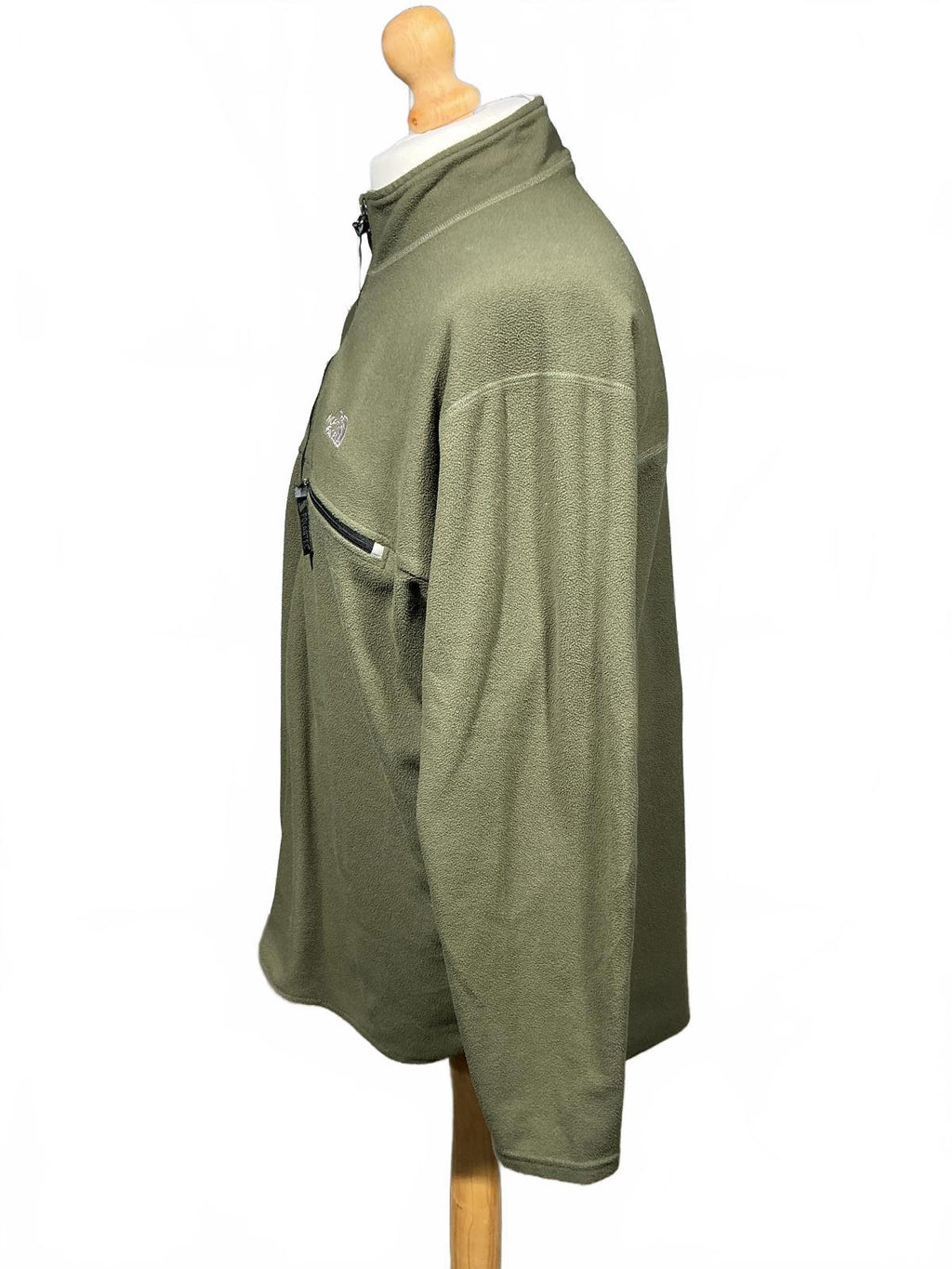 The North Face Olive Green Fleece Hiking Pullover