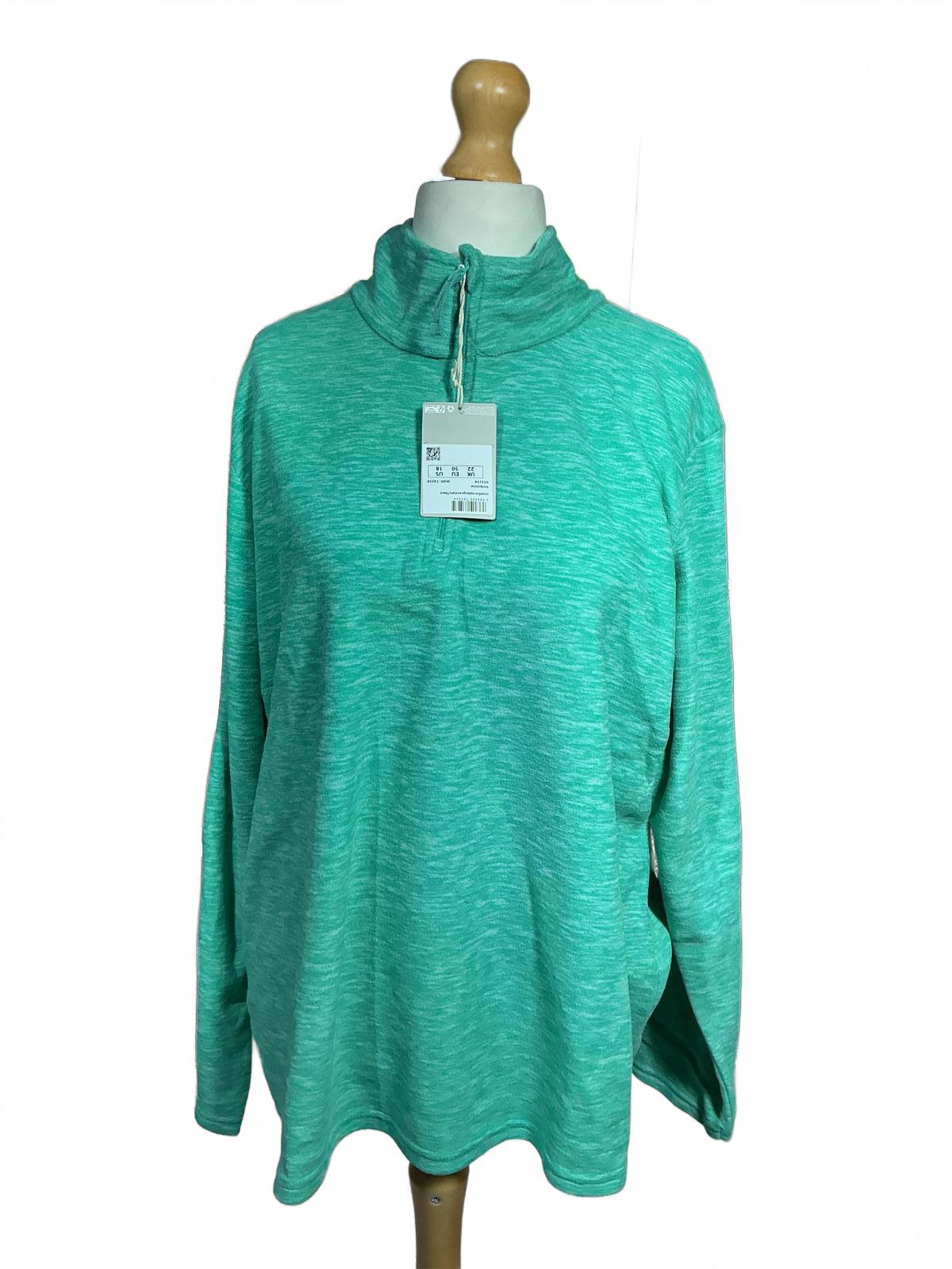Mountain Warehouse Women's Size 22 Green Quarter Zip Pullover