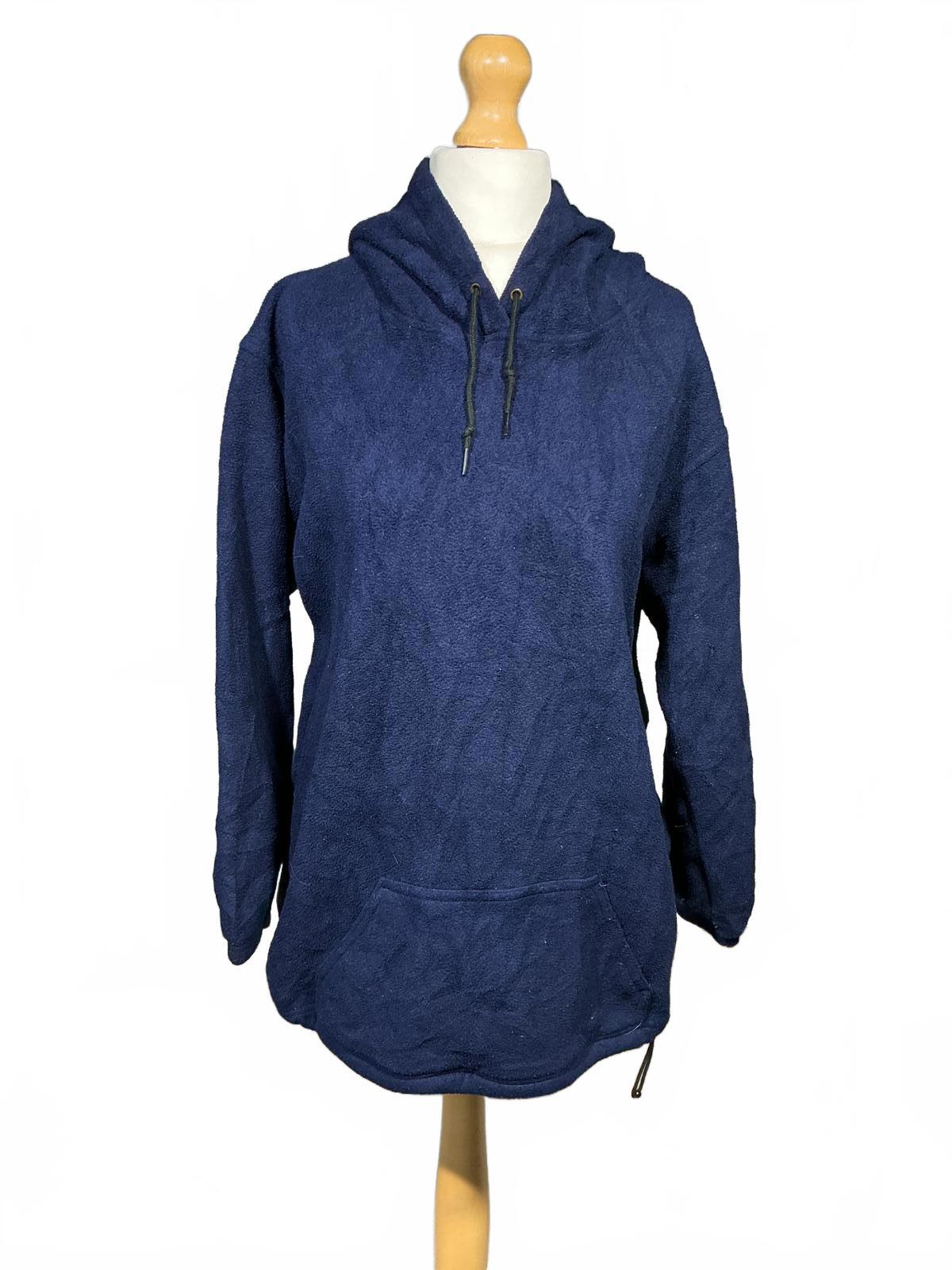 Navy Blue Fleece Women's Hoodie Sweatshirt