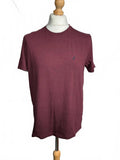 Nautica Men's Burgundy Crew Neck T-Shirt