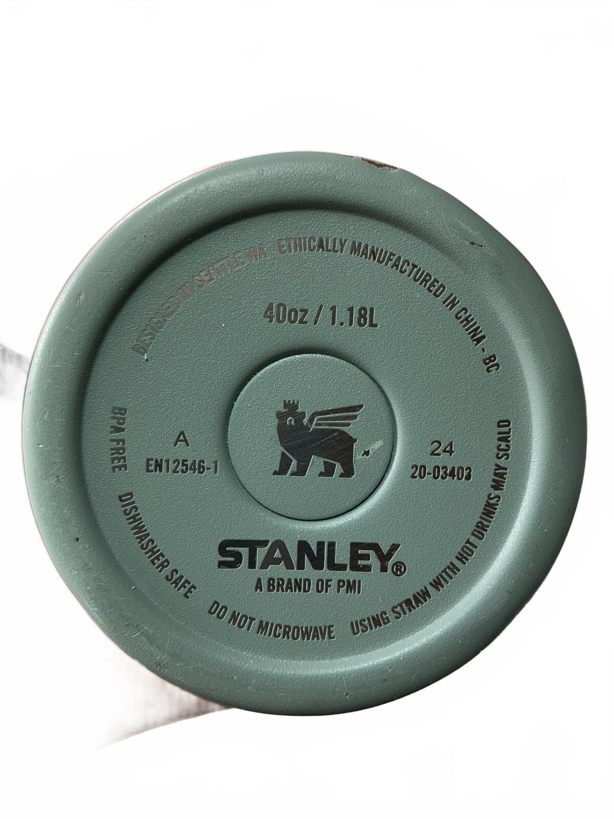Stanley Insulated Travel Mug with Handle and Straw 40oz/1.18l  Green
