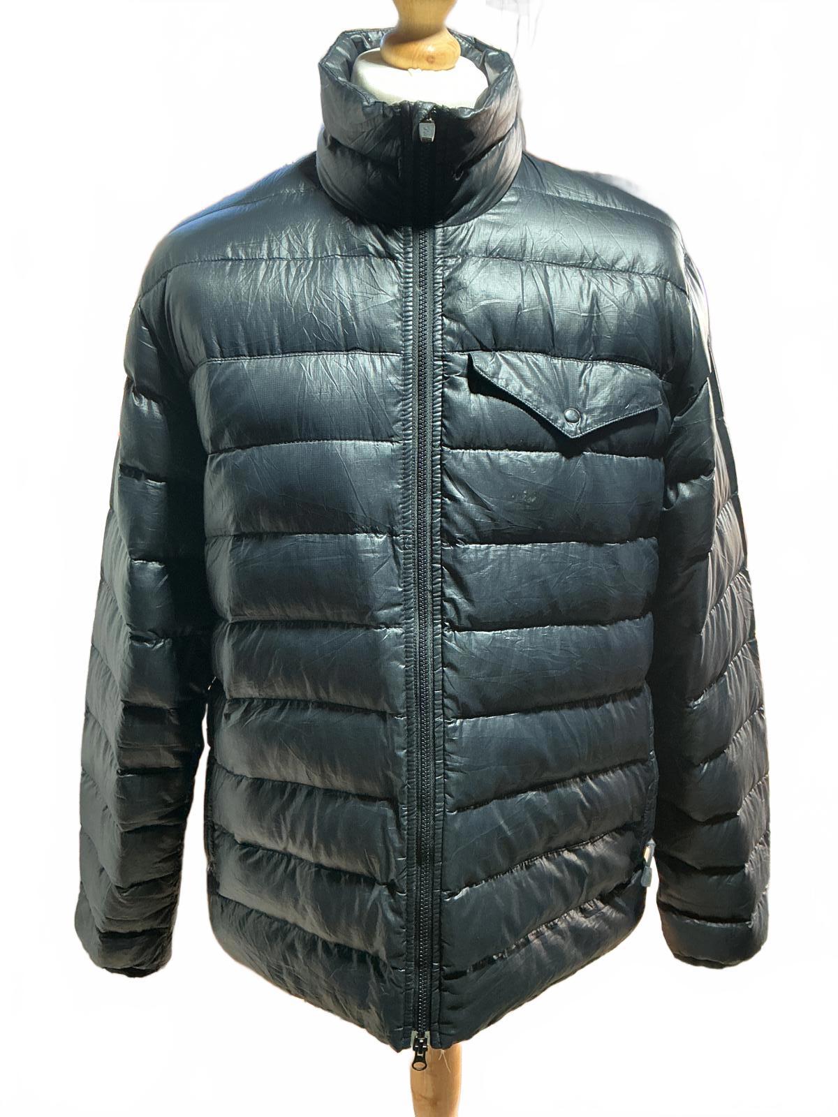 Men's ACG Black Puffer Jacket with Zip and High Collar